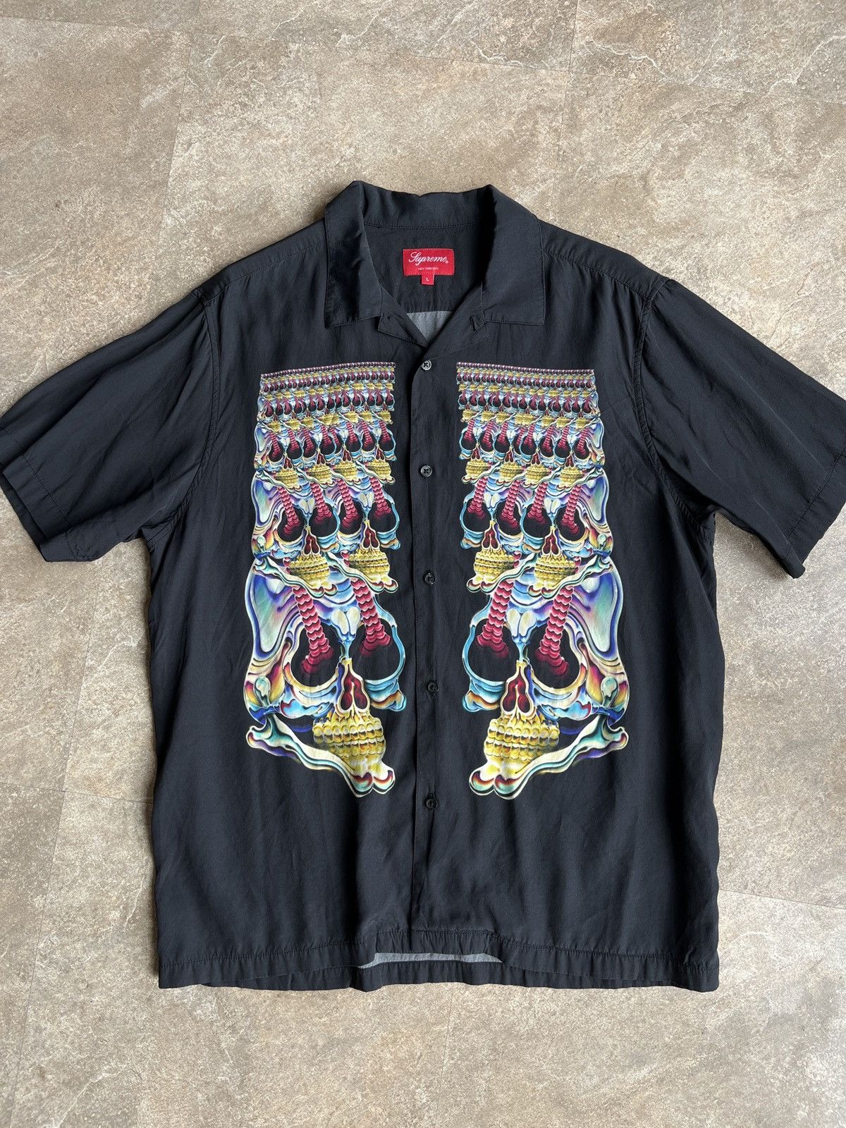 Supreme Supreme Skulls Short Sleeve Shirt Black Size Large Size US L / EU 52-54 / 3 - 2 Thumbnail