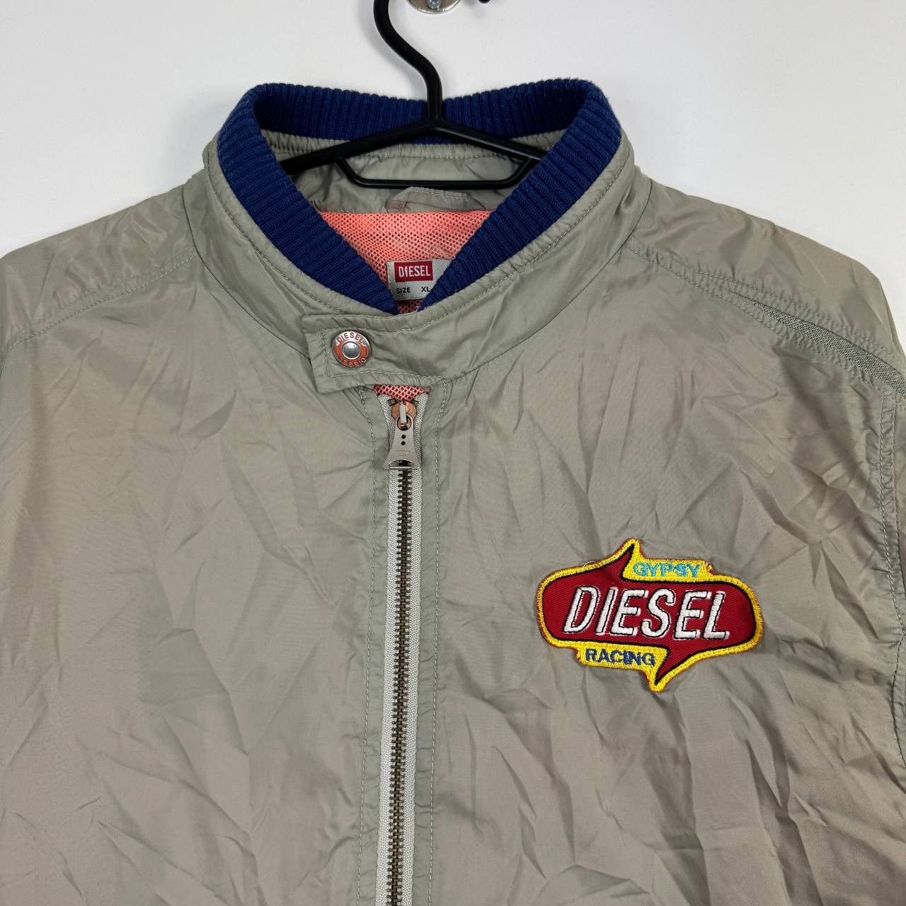 Diesel Diesel Racing Bomber Jacket Grey Lightweight Zip Up Size XL Size US L / EU 52-54 / 3 - 3 Thumbnail