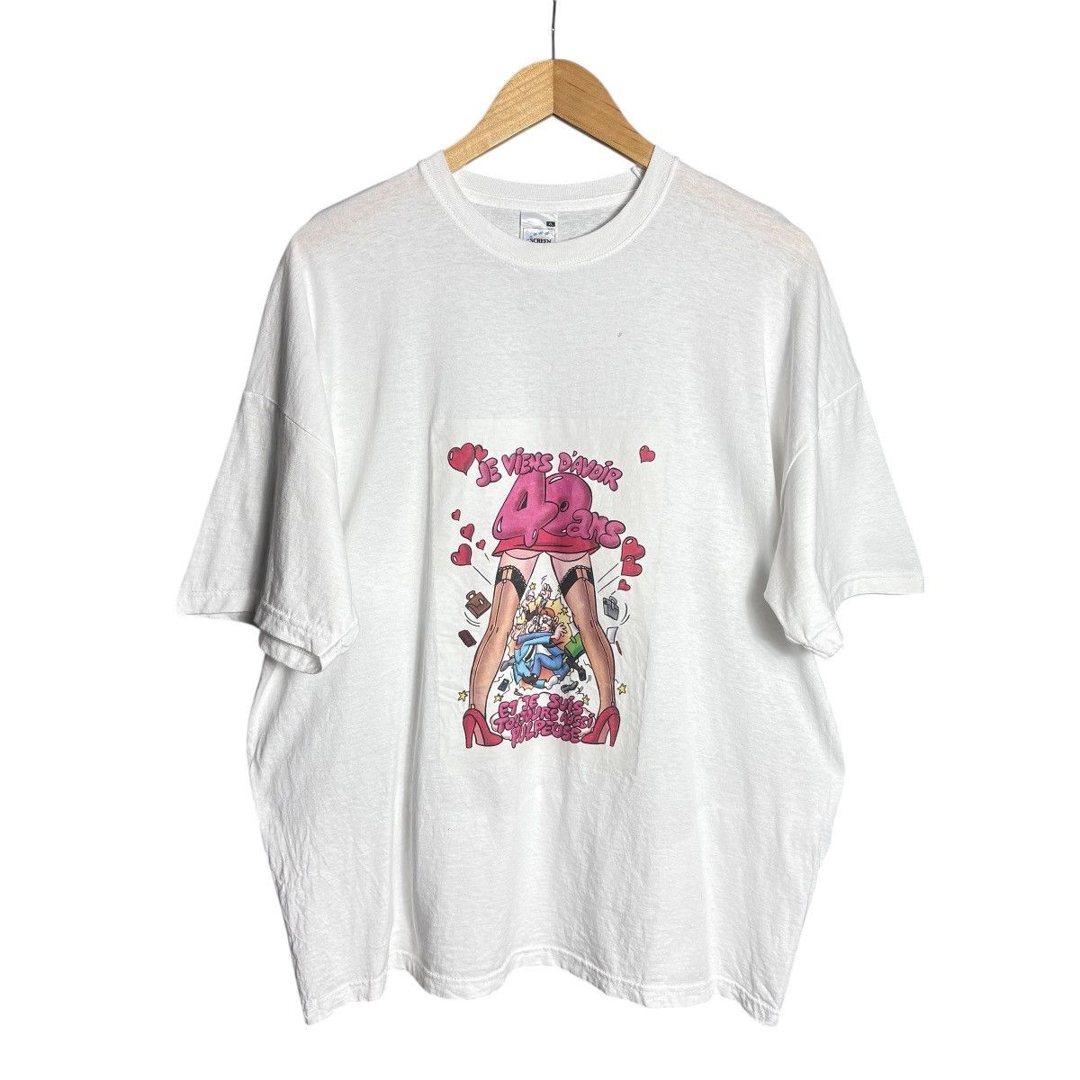 Vintage Y2K Je Viens D’avoir Parody Graphic T-Shirt