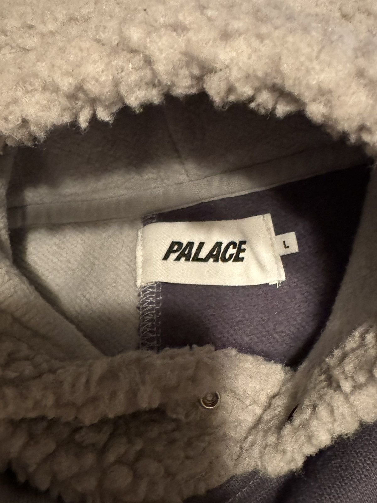 Palace Palace Fleeced Hood Hoodie Blue /Peach Size US L / EU 52-54 / 3 - 3 Thumbnail