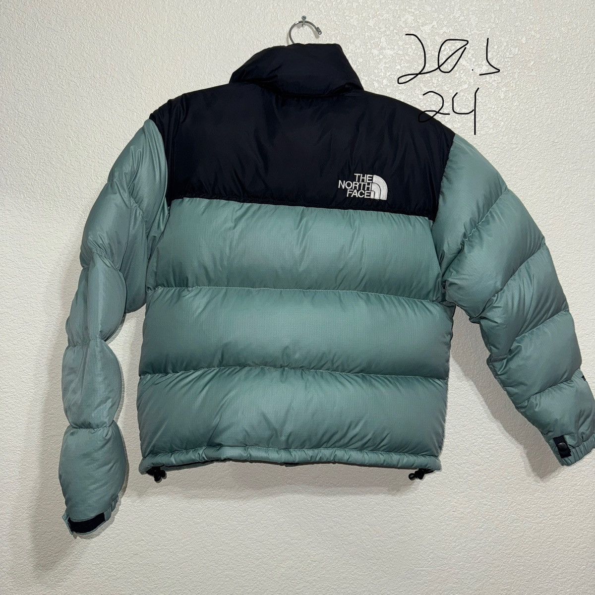 The North Face Vintage Northface Oversized Nuptse 700 Light Teal And Black Size XS / US 0-2 / IT 36-38 - 4 Thumbnail