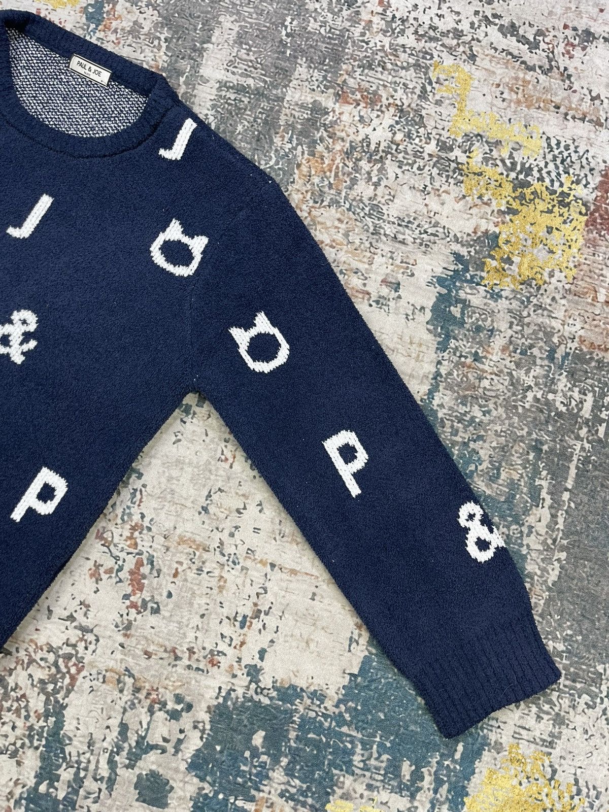 Paul & Joe Paul & Joe Overprint Thick Knit Sweater Pull Over Size US L / EU 52-54 / 3 - 8 Thumbnail