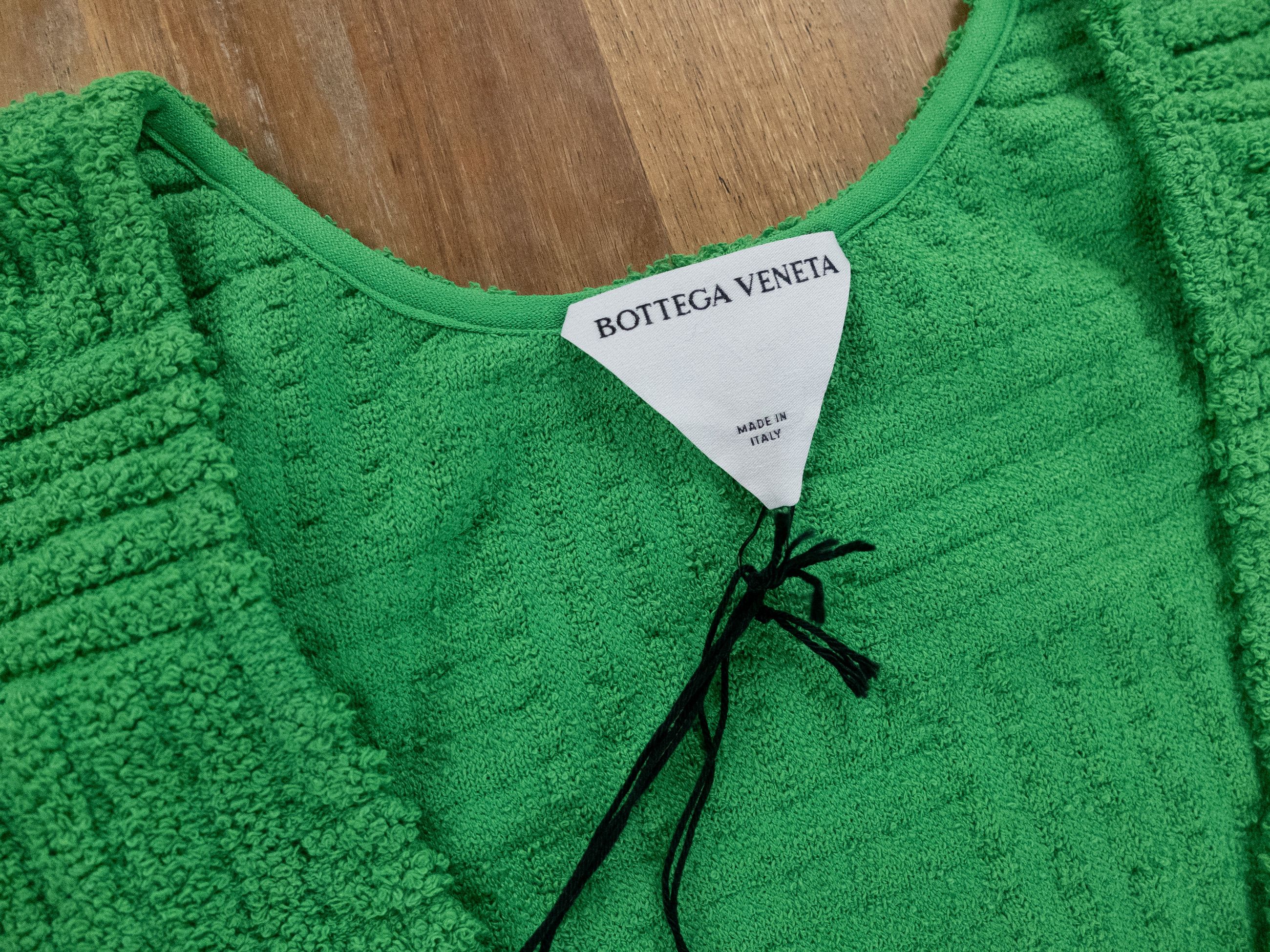 Bottega Veneta BOTTEGA VENETA green Terry cloth towelling tank top t-shirt Size US M / EU 48-50 / 2 - 7 Thumbnail
