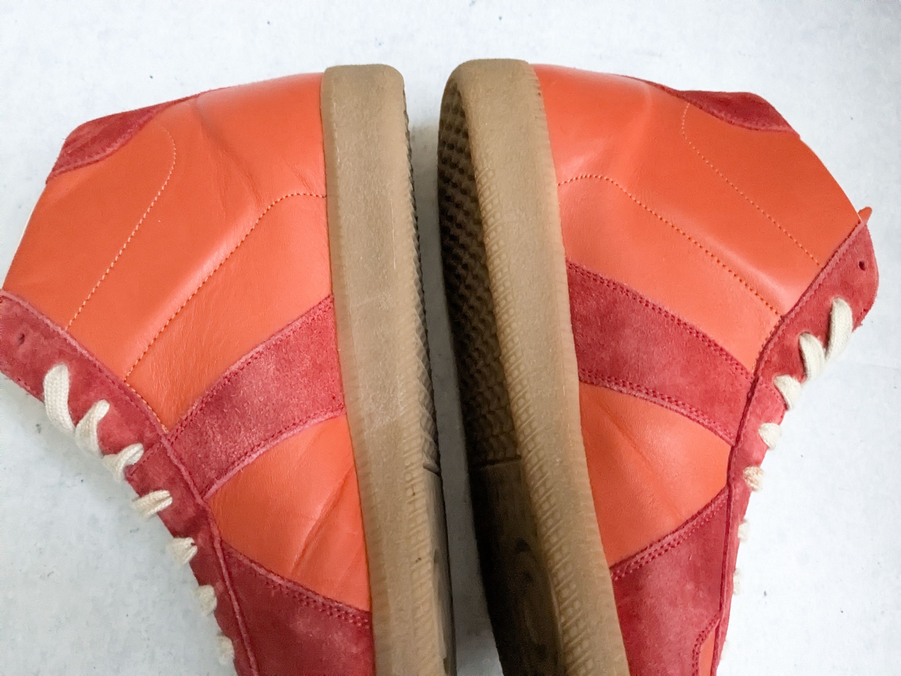 Maison Margiela Maison Margiela Replica GAT Red Orange 11 44 High Tops Size US 11 / EU 44 - 15 Thumbnail