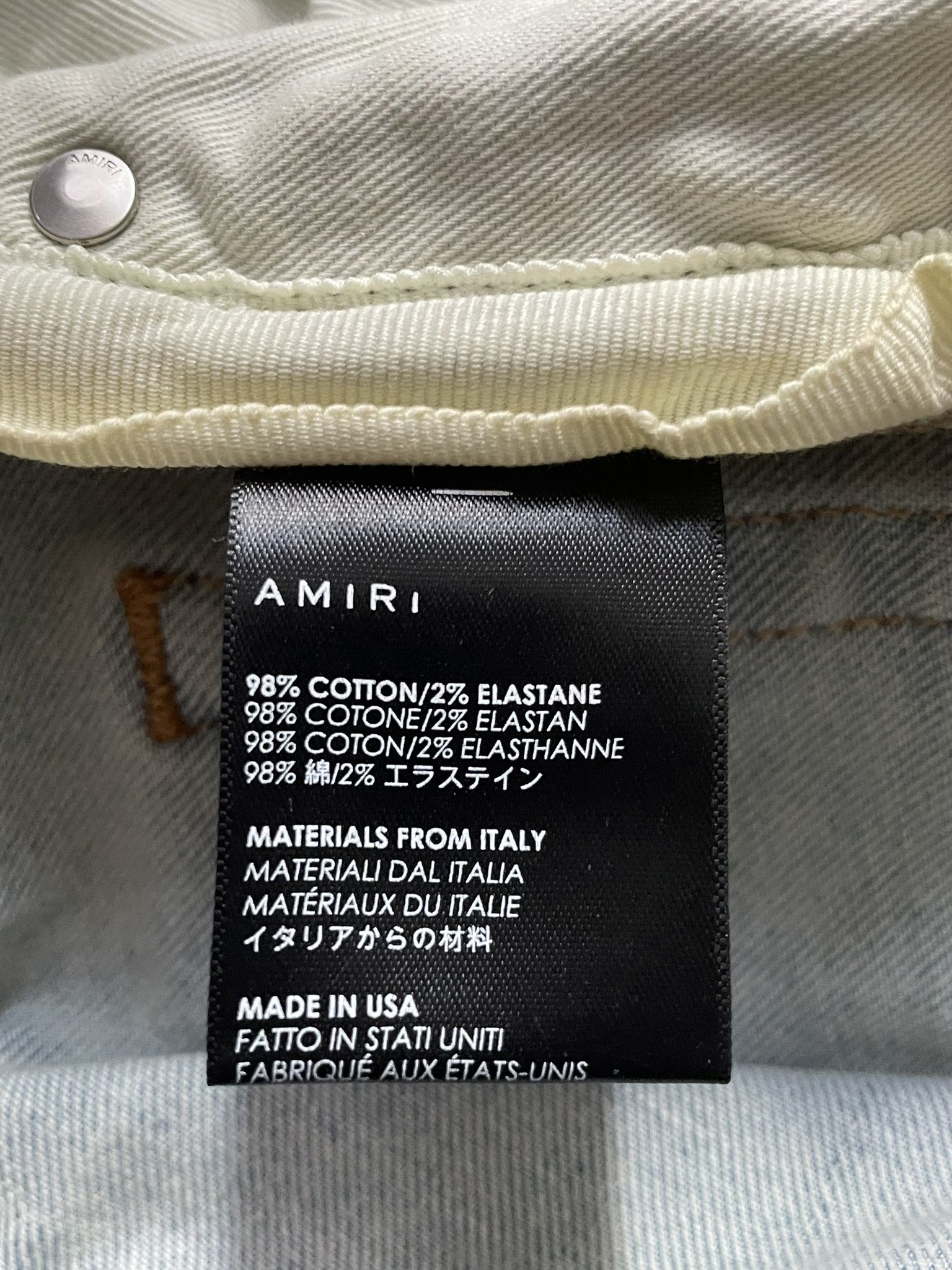 Amiri Amiri Light Indigo Skinny Denim Size US 33 - 5 Thumbnail