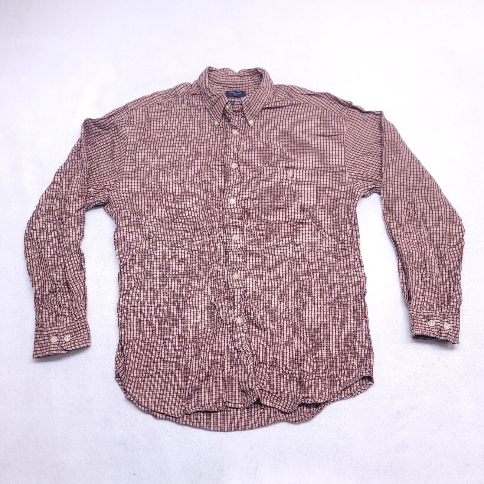Dockers Dockers Flannel Casual Button Up Shirt Mens Size Large Brown Size US L / EU 52-54 / 3 - 2 Thumbnail