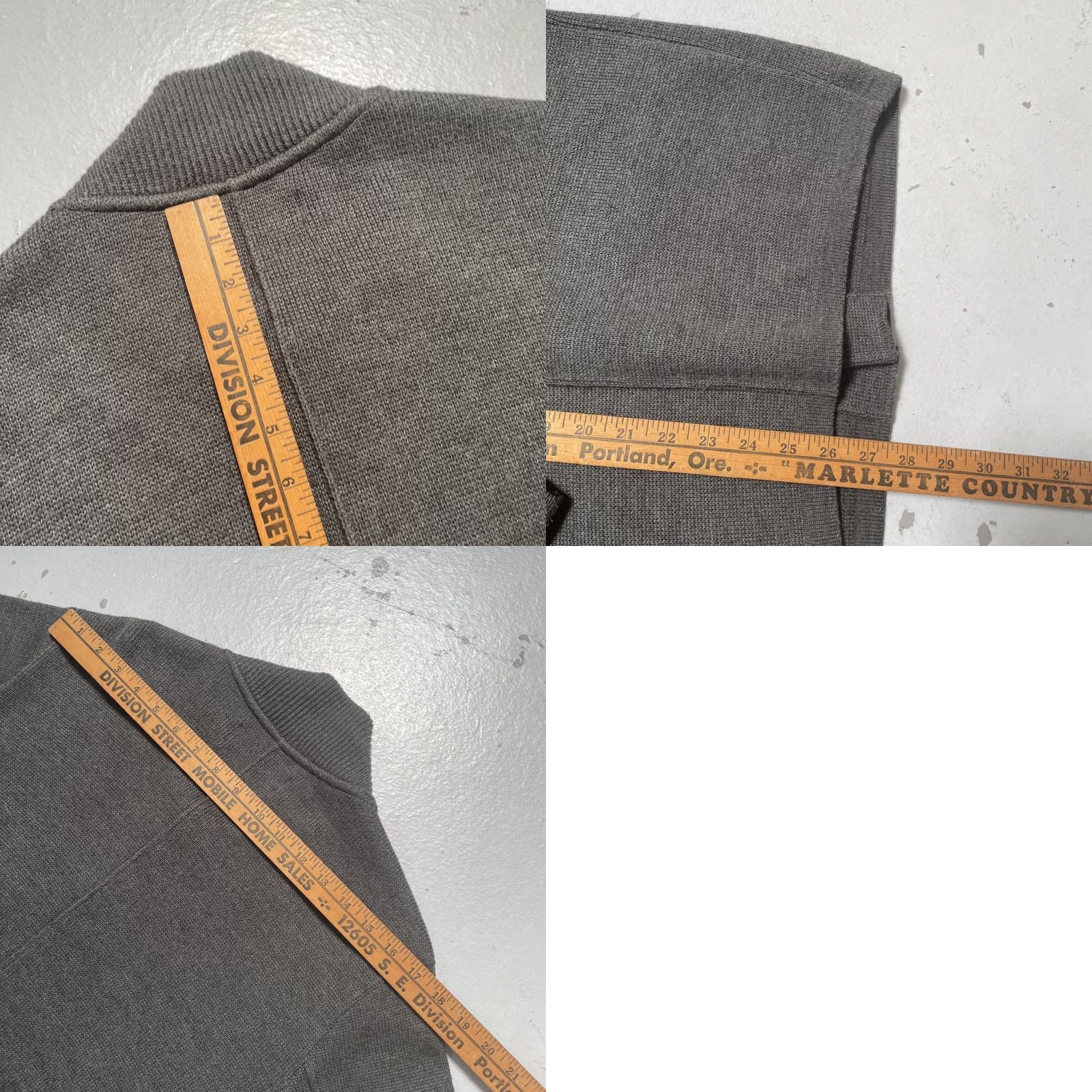 Universal Works VINTAGE Universal Works Merino Wool Blend Chore Style Cardigan Sweater Work Jacket M Gray Unisex Adults Mens Size US M / EU 48-50 / 2 - 8 Thumbnail