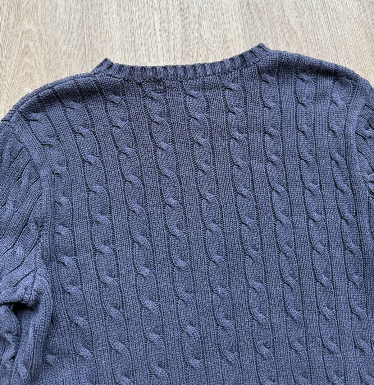 Ralph Lauren Vintage Polo Ralph Lauren Knit Cable Cotton Sweater Size L / US 10 / IT 46 - 10 Thumbnail