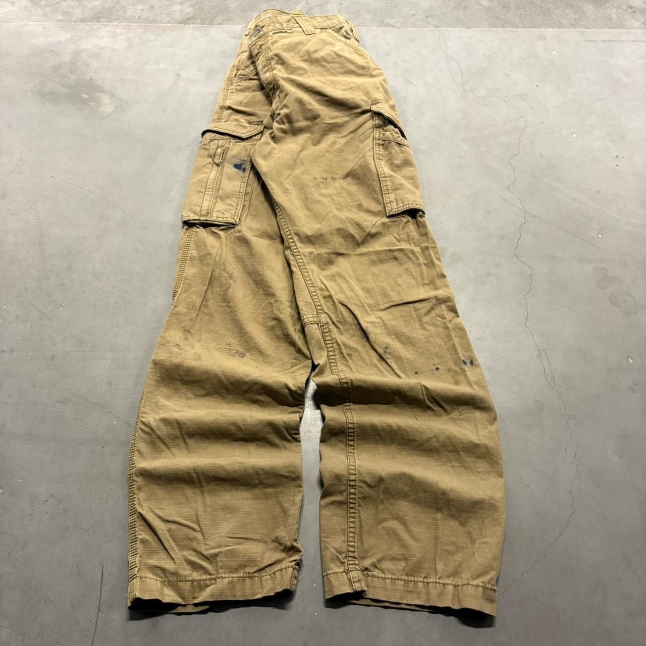 Carhartt Crazy Vintage Y2K/2000s Carhartt Tan Khaki Relaxed Fit Workwear Cargo Pants! Size US 36 / EU 52 - 1 Thumbnail