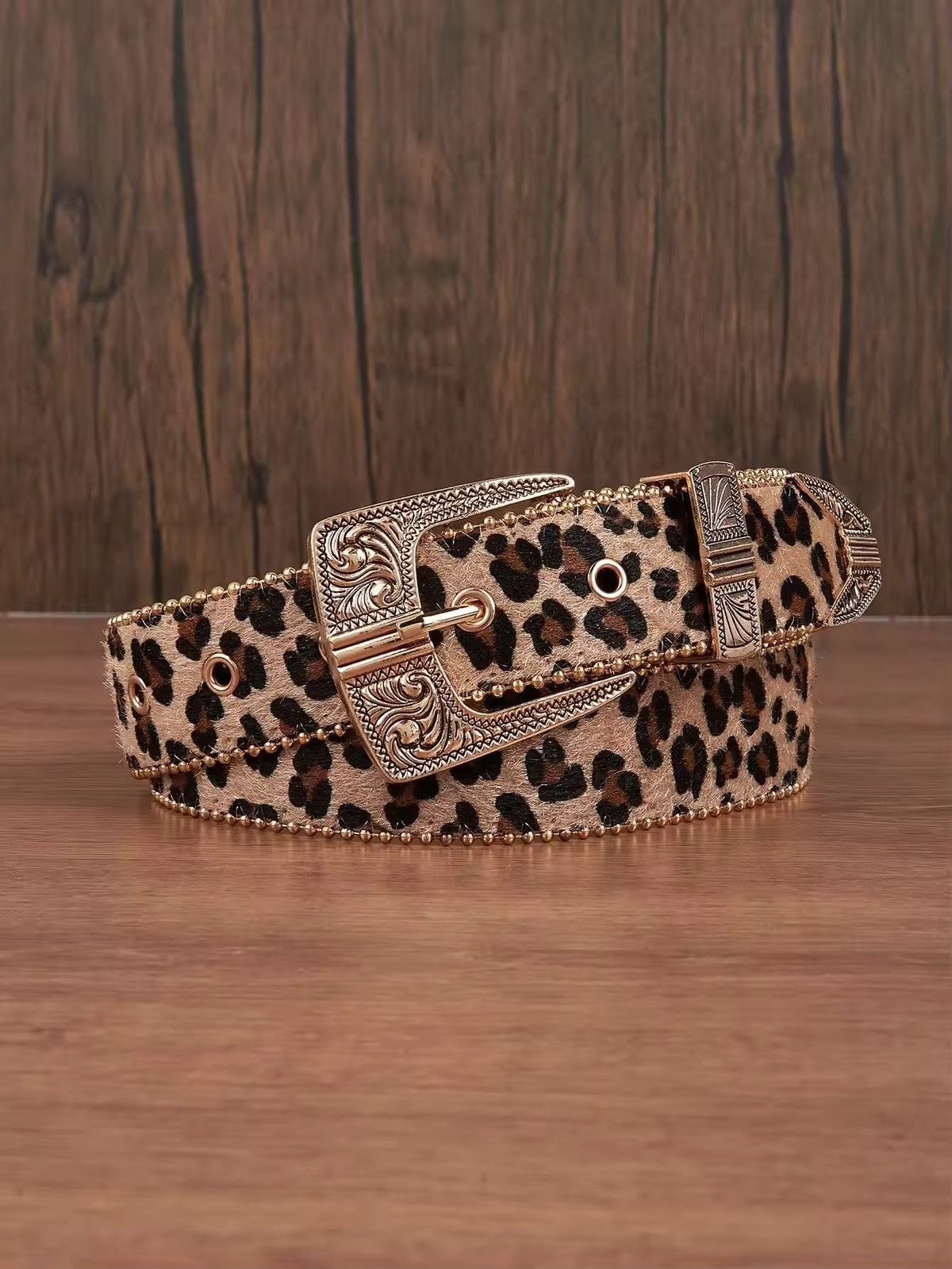 Japanese Brand 112 cm 2000s style leopard cheetah print belt Size ONE SIZE - 1 Thumbnail
