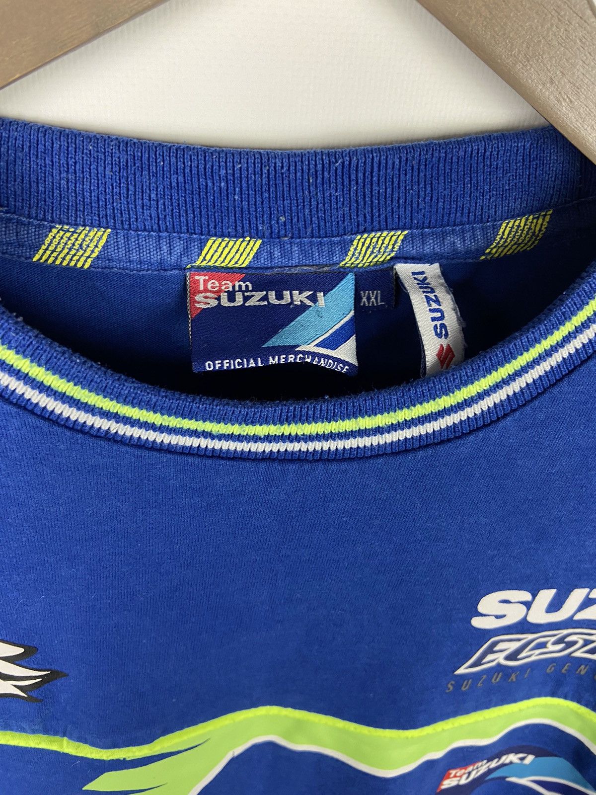 Vintage Team Suzuki Ecstar Official Merchandise Men’s Blue T-Shirt Size US XXL / EU 58 / 5 - 7 Thumbnail