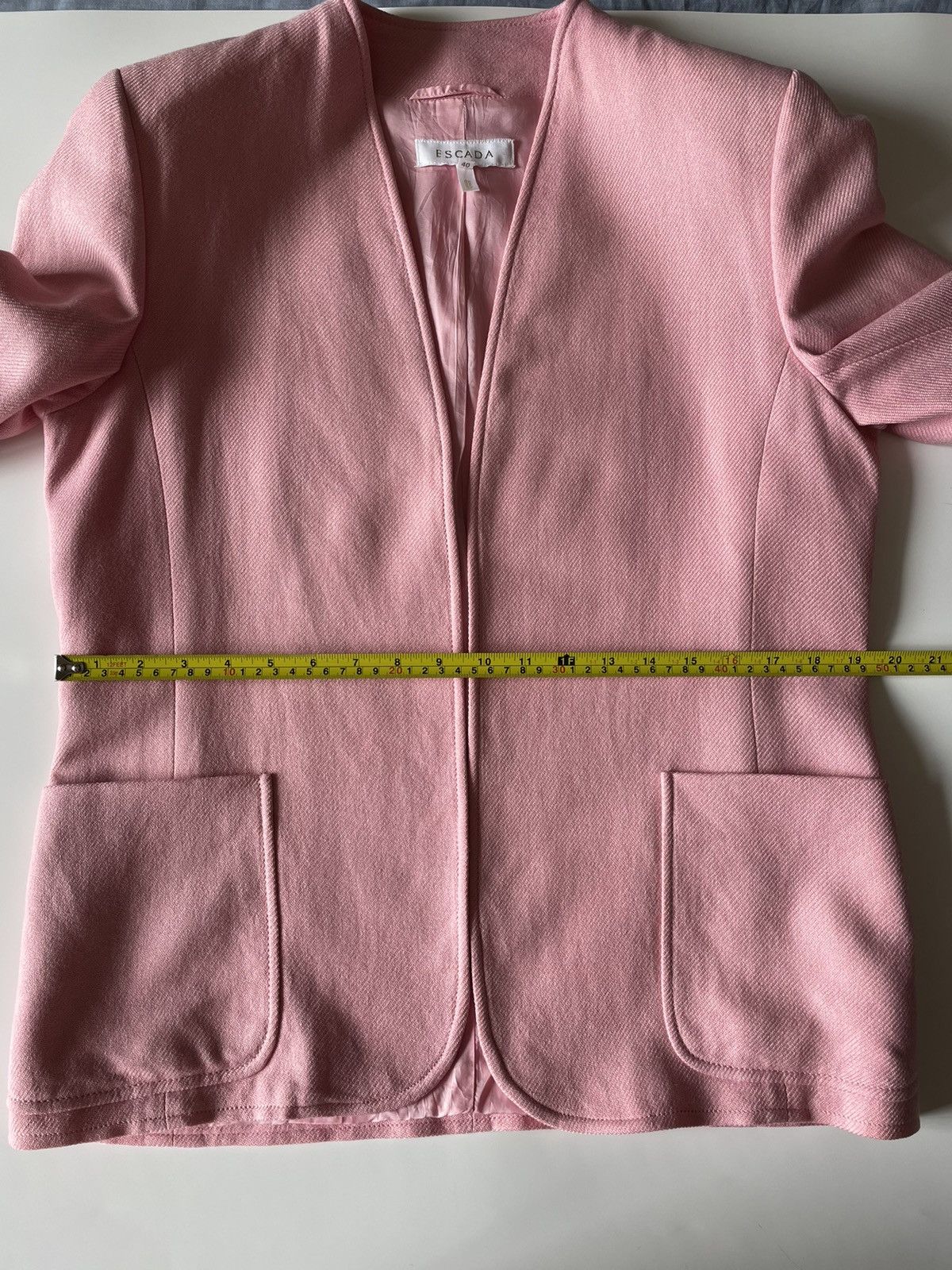 Escada Vintage Escada Piacenza Cashmere Silk Jacket Pink Size S / US 4 / IT 40 - 15 Thumbnail