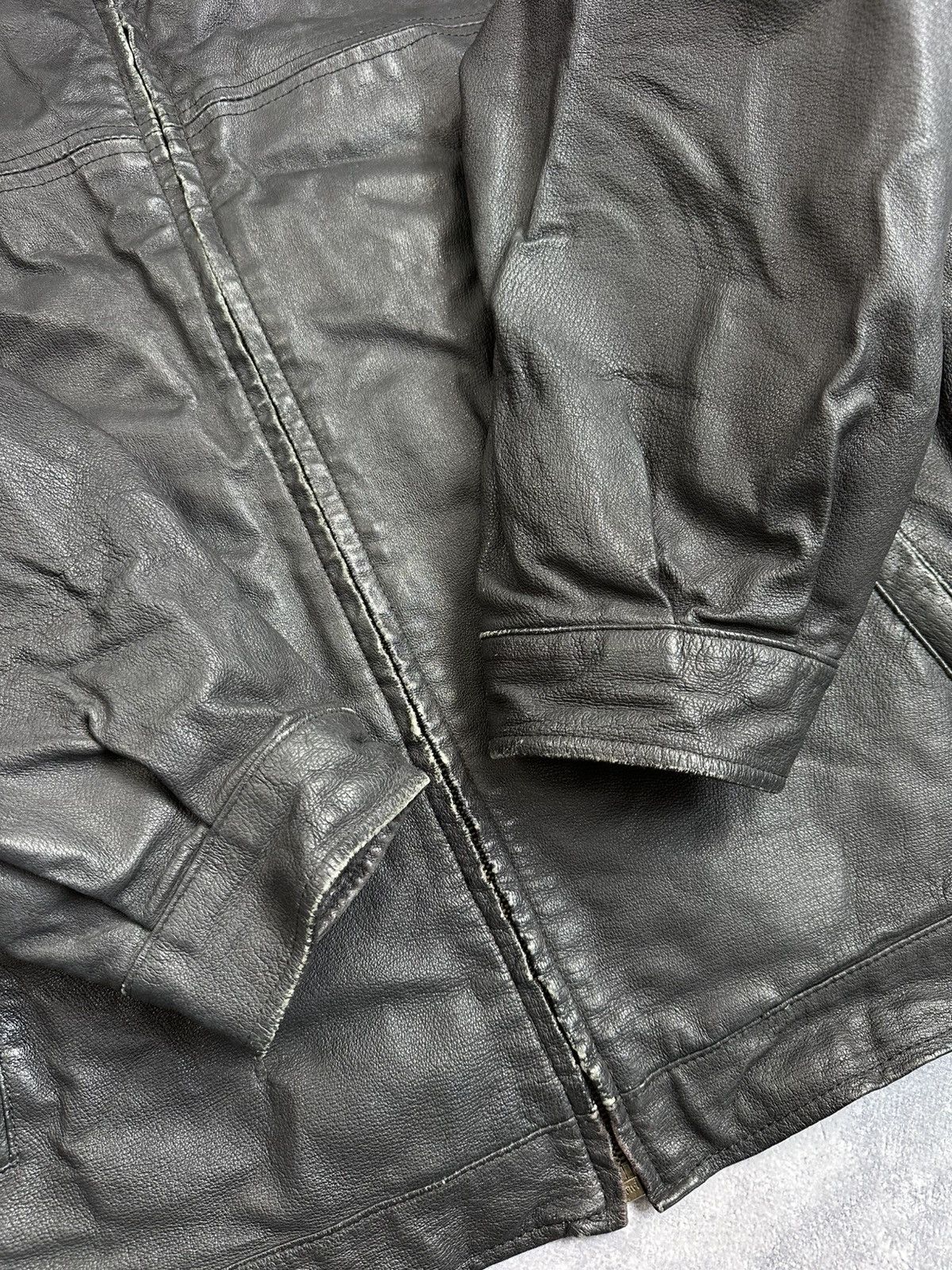 Japanese Brand Archive Heavy Japanese Vintage Black Leather Jacket Size US XL / EU 56 / 4 - 6 Thumbnail