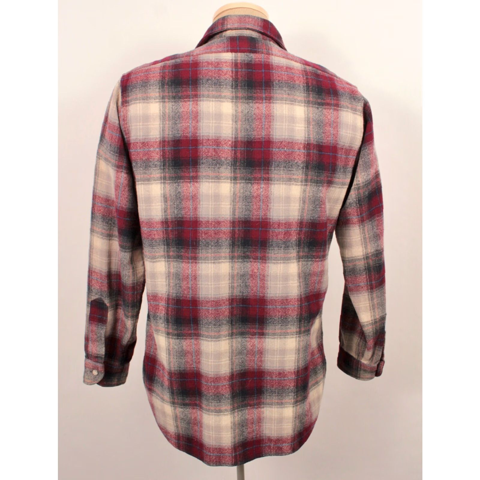 Pendleton VTG Pendleton Shirt 80s Plaid Wool Wool Pendleton Shirt M Red 1980s Vintage Mens Shirt 80s Mens Shirt Size US M / EU 48-50 / 2 - 2 Thumbnail