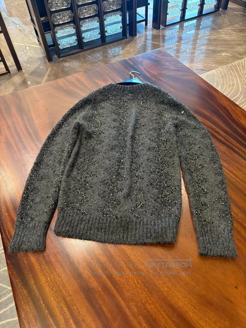 Saint Laurent Paris Saint Laurent Paris Glitter Knit Sweater Size US S / EU 44-46 / 1 - 4 Thumbnail