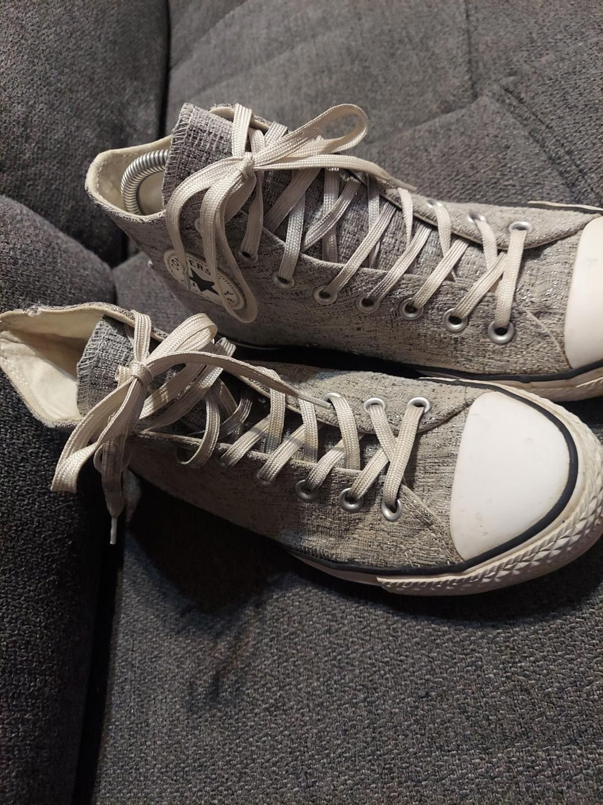 Converse Converse All Stars Hi Top Sneakers Womens Sz 9.5 Gray Size US 9.5 / IT 39.5 - 4 Thumbnail