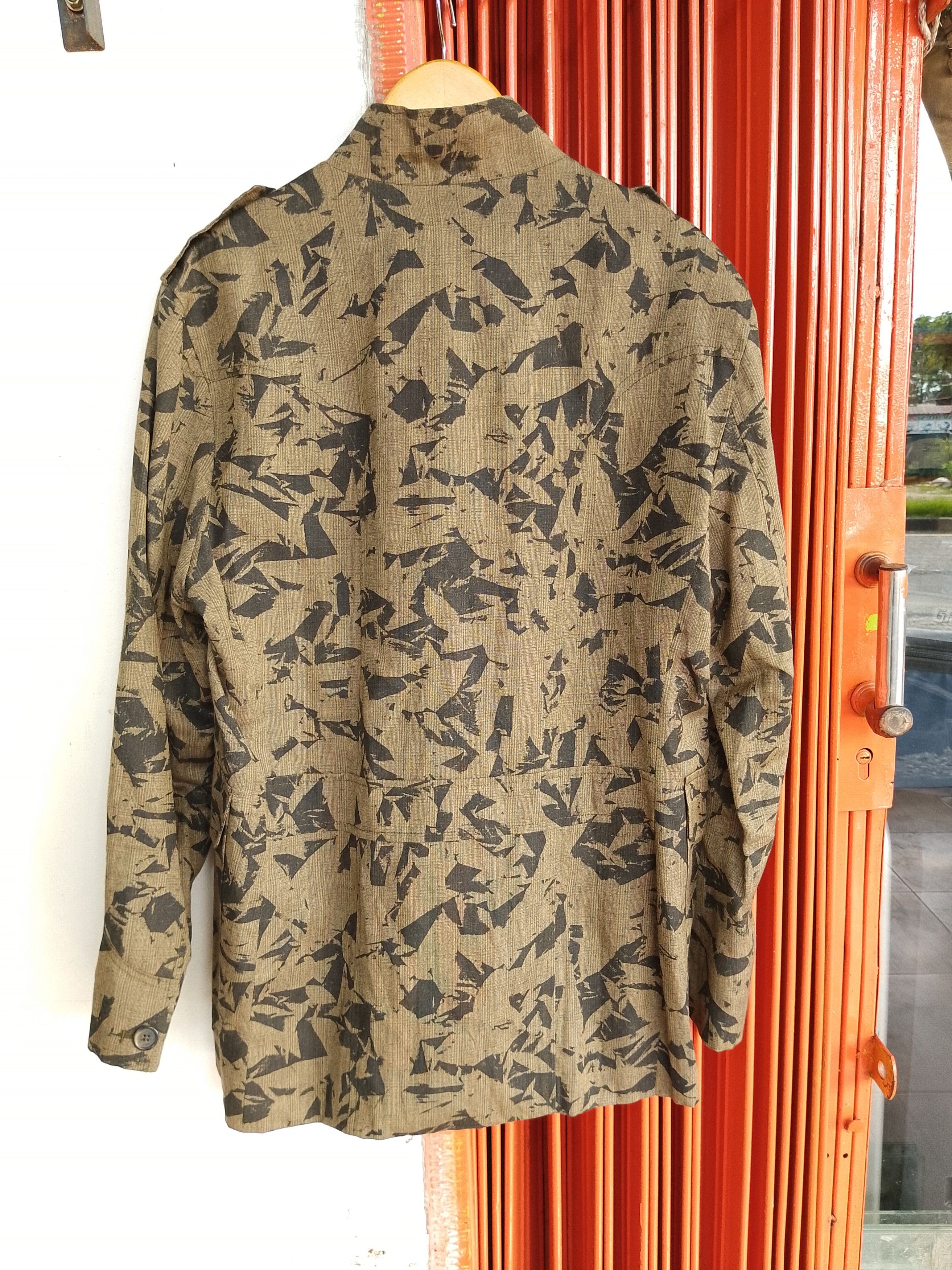 Vintage × s.Oliver Vintage Oliver Spencer Military Heringbone Linen Wool Size US L / EU 52-54 / 3 - 3 Thumbnail