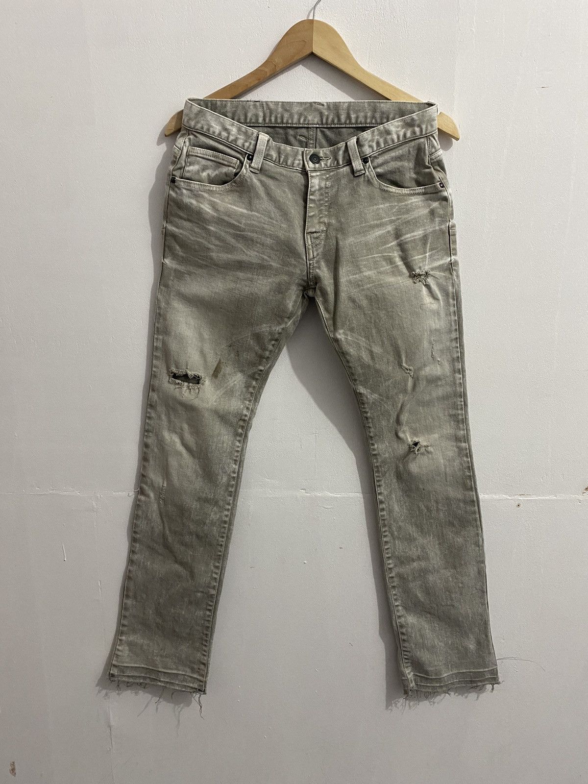 Hysteric Glamour × Le Grande Bleu (L.G.B.) × Tornado Mart Tornado Mart Washed Distressed Jeans Size US 30 / EU 46 - 1 Thumbnail