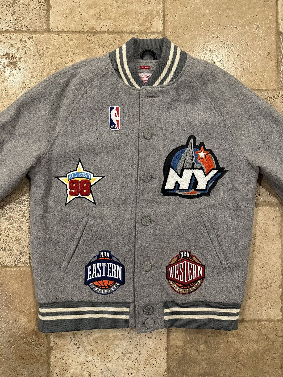 Just Don Just Don x Mitchell & Ness 1998 NBA All Star Varsity Jacket Size US L / EU 52-54 / 3 - 7 Thumbnail