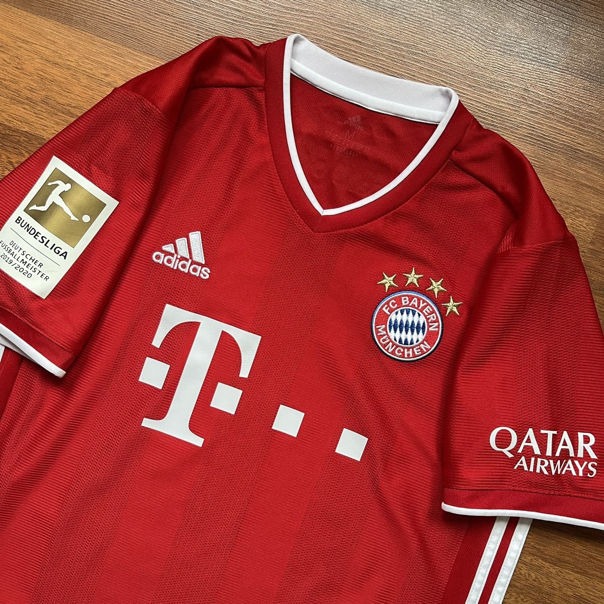Adidas × Vintage BAYERN ADIDAS 2020/2021 FOOTBALL HOME JERSEY #9 LEWANDOWSKI Size US M / EU 48-50 / 2 - 4 Thumbnail