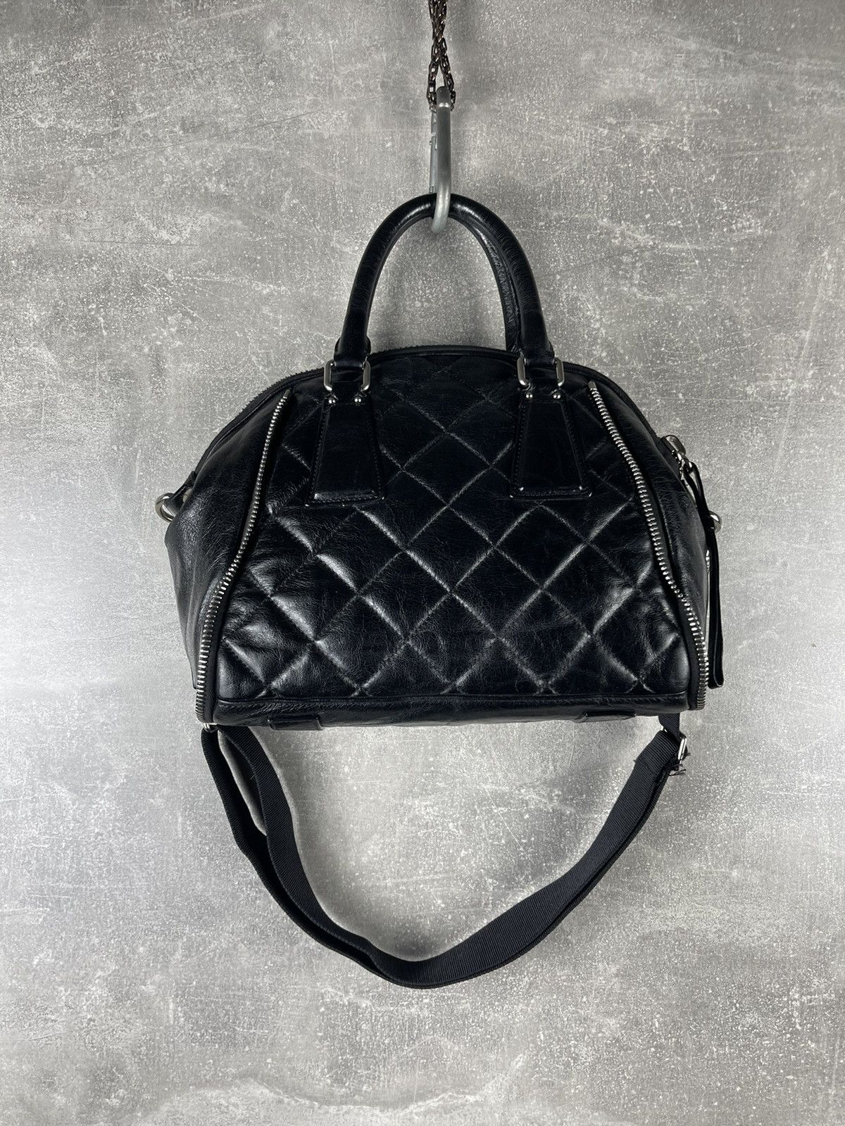 Moncler Moncler Cheryne Borsa Quilted Leather Tote CrossBody Bag Size ONE SIZE - 8 Thumbnail