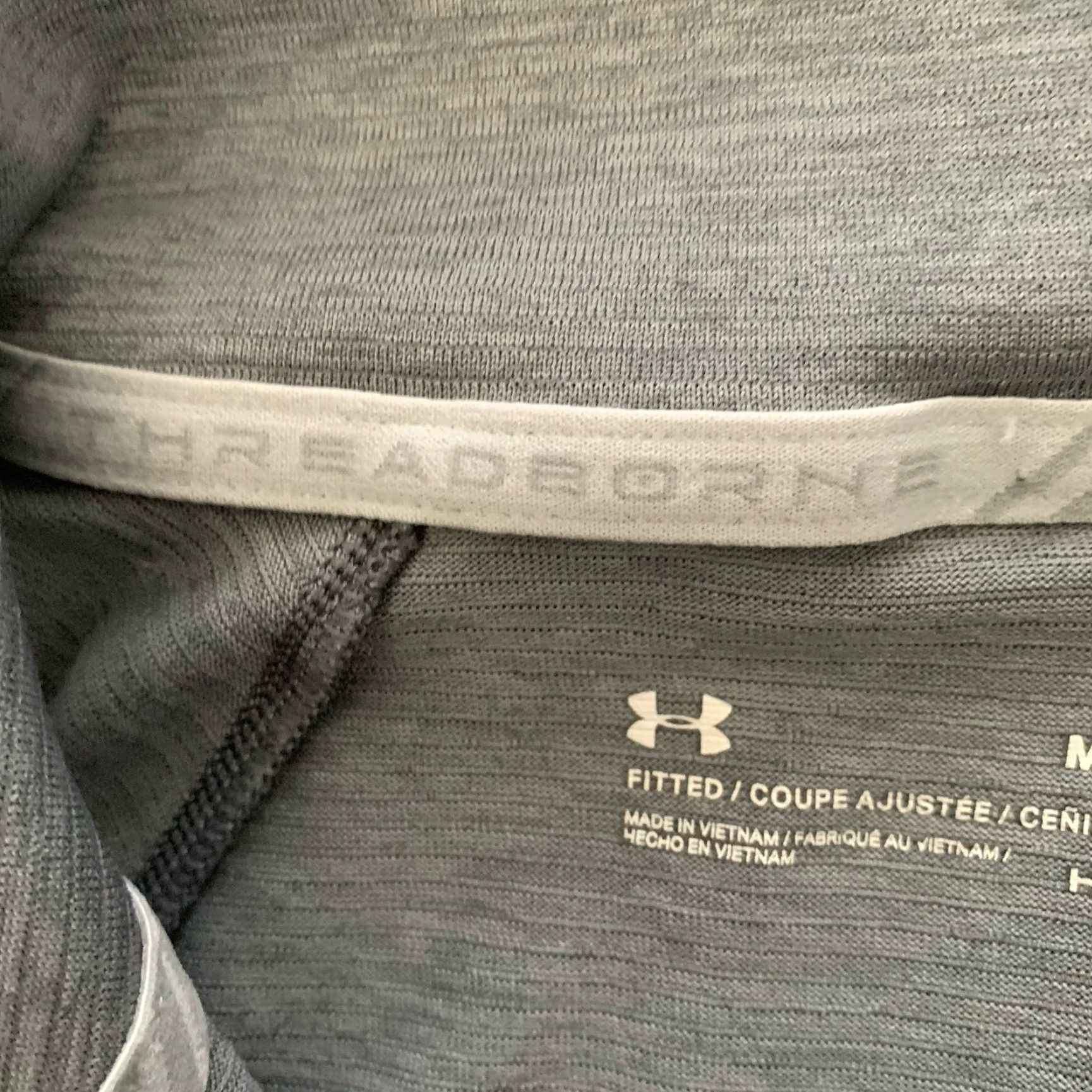 Under Armour Under Armour Threadborne 1/4 Zip Pullover Womens Medium Gray HeatGear Thumbhole Shirt Size M / US 6-8 / IT 42-44 - 4 Thumbnail