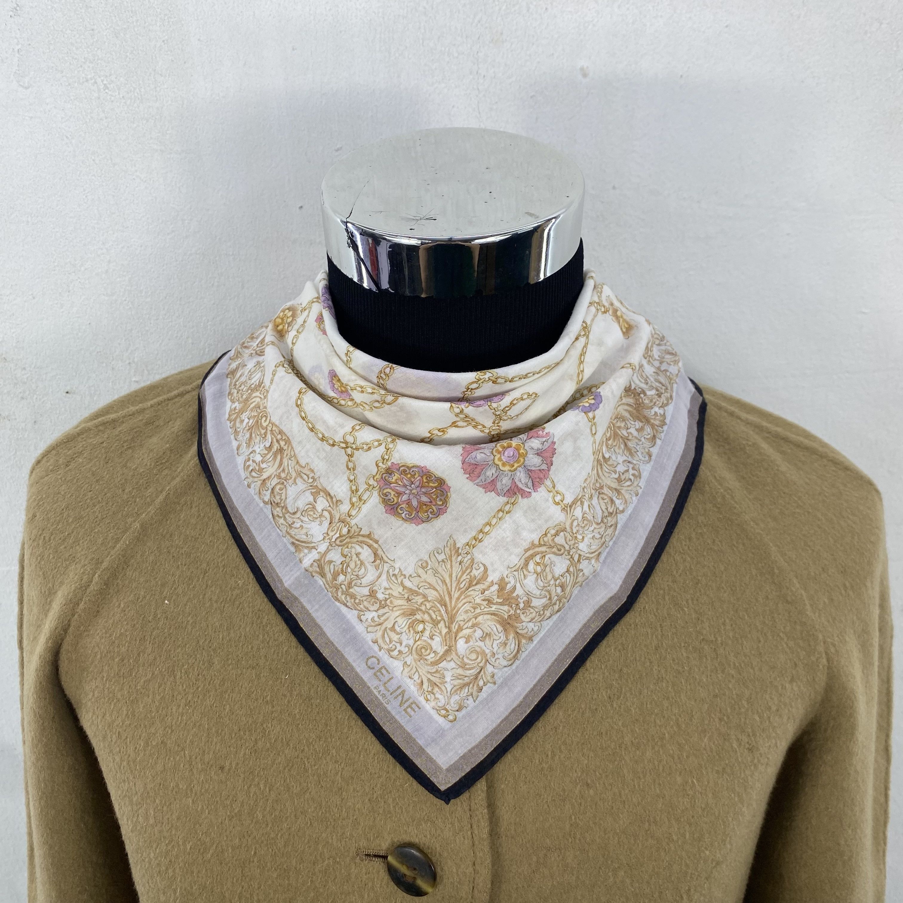 Celine × Vintage Vintage Celine Handkerchief Neckerchief Bandana H204P Size ONE SIZE - 1 Thumbnail