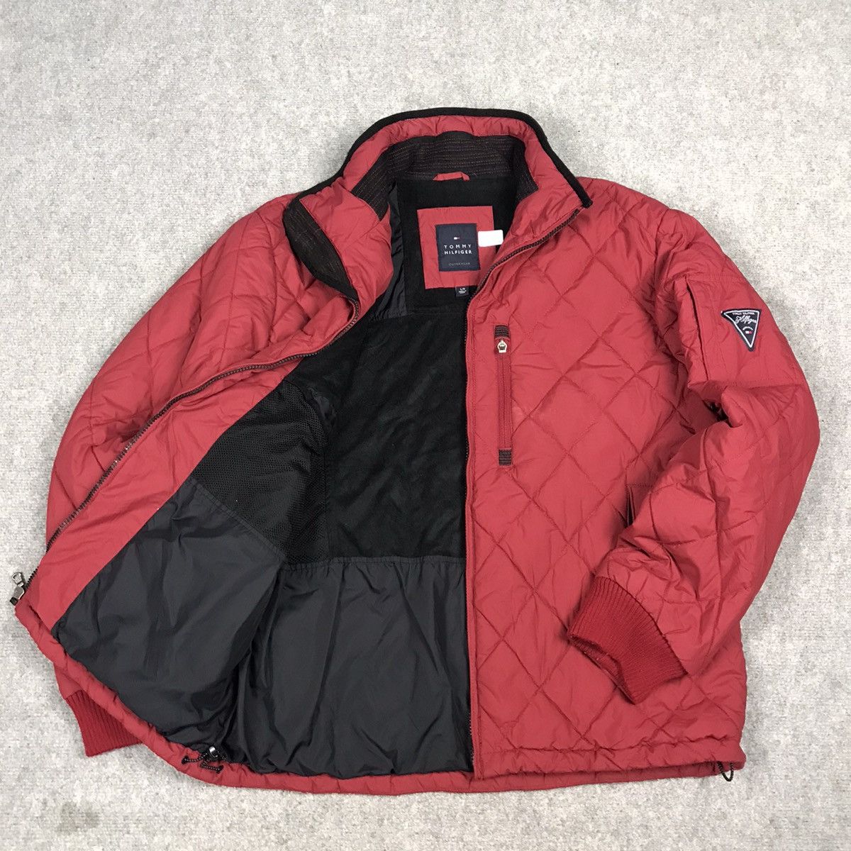 Tommy Hilfiger TOMMY HILFIGER RED PUFFER JACKET Size US L / EU 52-54 / 3 - 12 Thumbnail