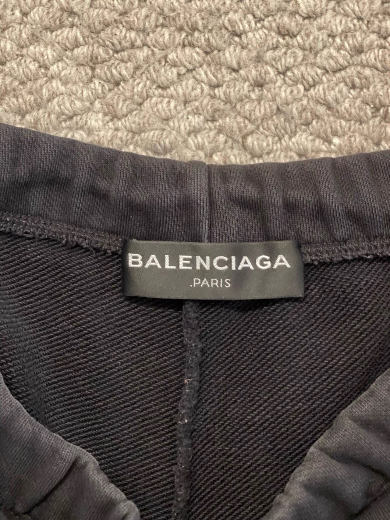 Balenciaga Balenciaga Black Small Logo Shorts K28 Size US 31 - 3 Thumbnail