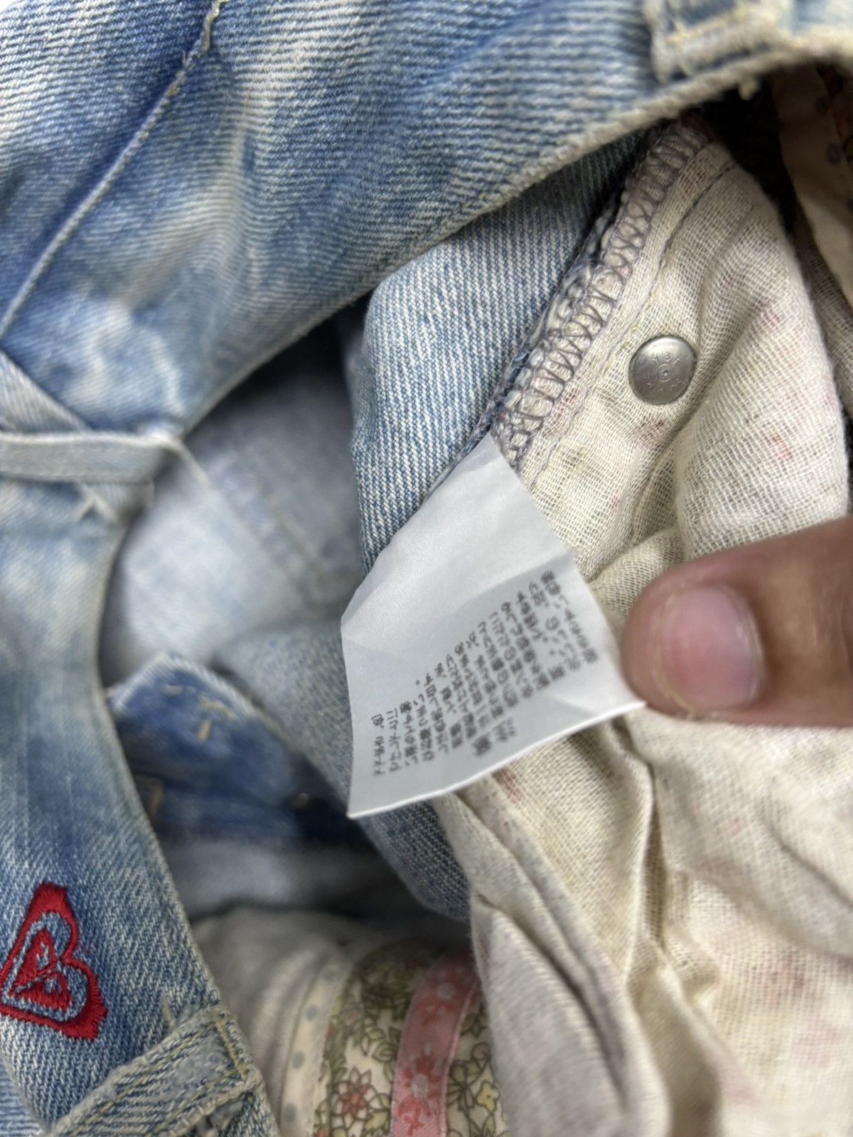 Japanese Brand × Kapital × Undercover Vintage Hippie Flare Jeans Bootcut Distressed Patchwork Roxy Size 30" / US 8 / IT 44 - 14 Thumbnail