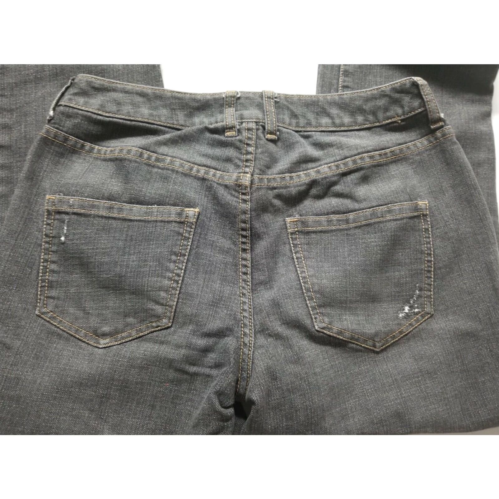 Vintage CHICOS Platnium Jeans Gray Size 0 Regular 12 Distressed Size 34" / US 12 / IT 48 - 5 Thumbnail