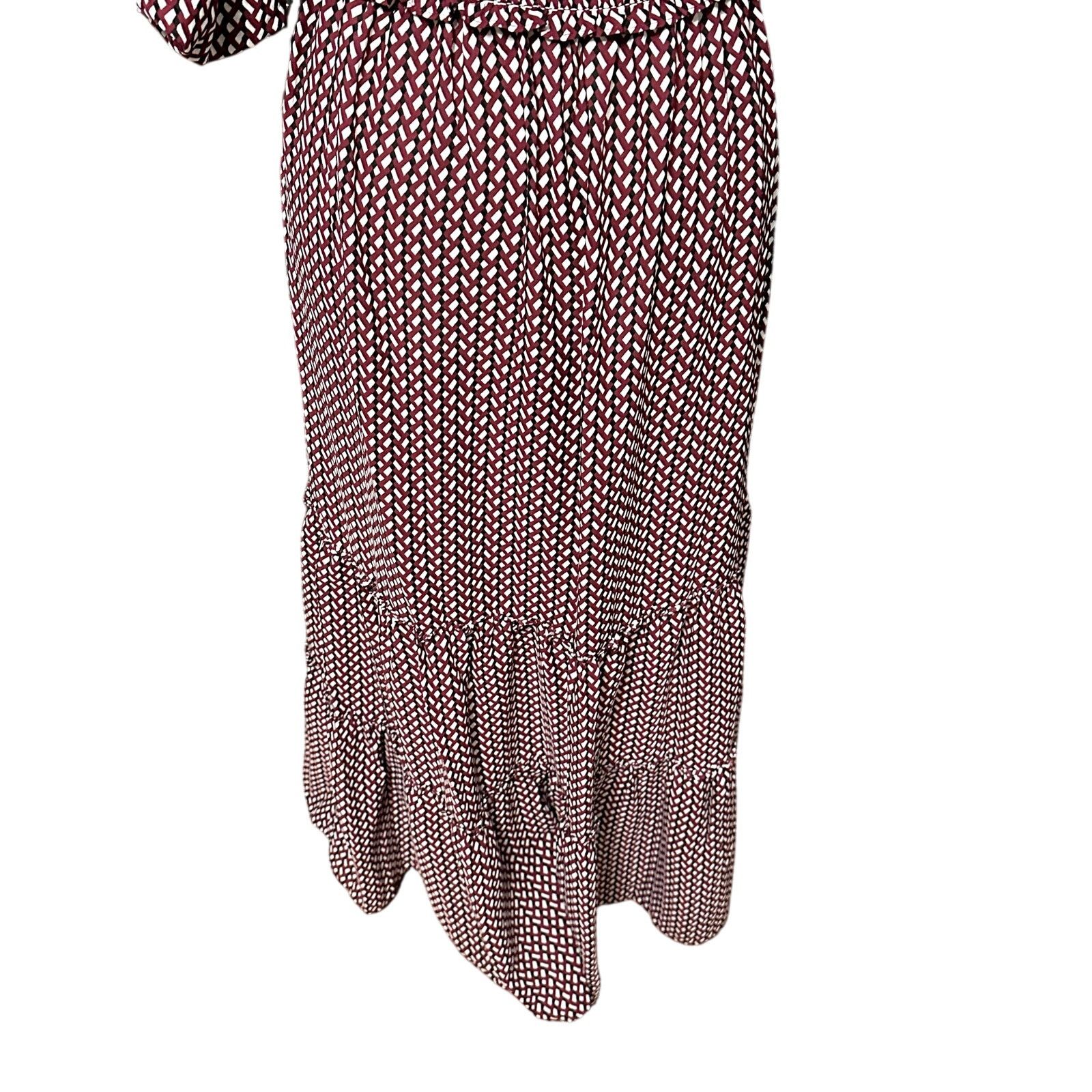 Other Max Studio Maxi Dress Geometric Tie-Neck Multicolor S NWT Size S / US 4 / IT 40 - 7 Thumbnail