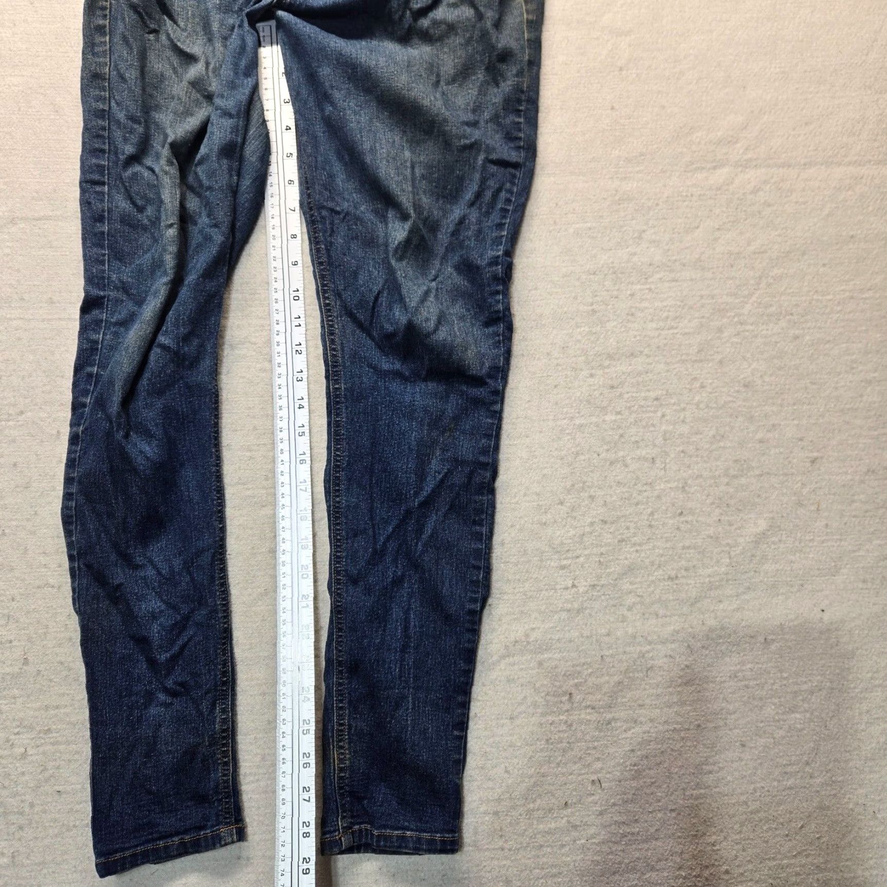 Old Navy Old Navy Jeans Skinny Mid-Rise Blue Denim Pants Women Size 10 Long Size 32" / US 10 / IT 46 - 7 Thumbnail