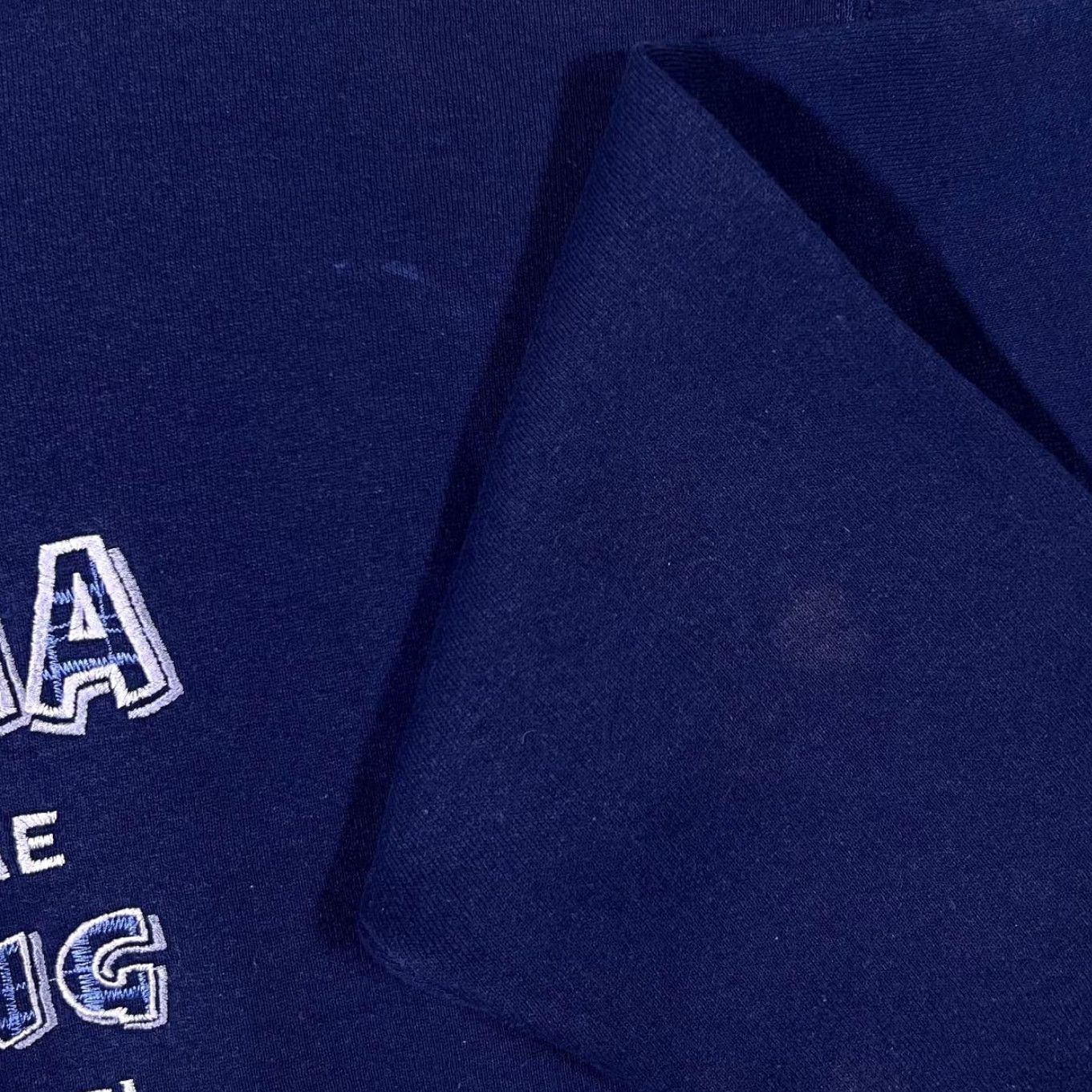 Fruit Of The Loom VINTAGE Grandma Is My Name Spoiling Is My Game Embroidered Sweatshirt Large Navy Mens Sweatshirt Embroidered Size US L / EU 52-54 / 3 - 5 Thumbnail