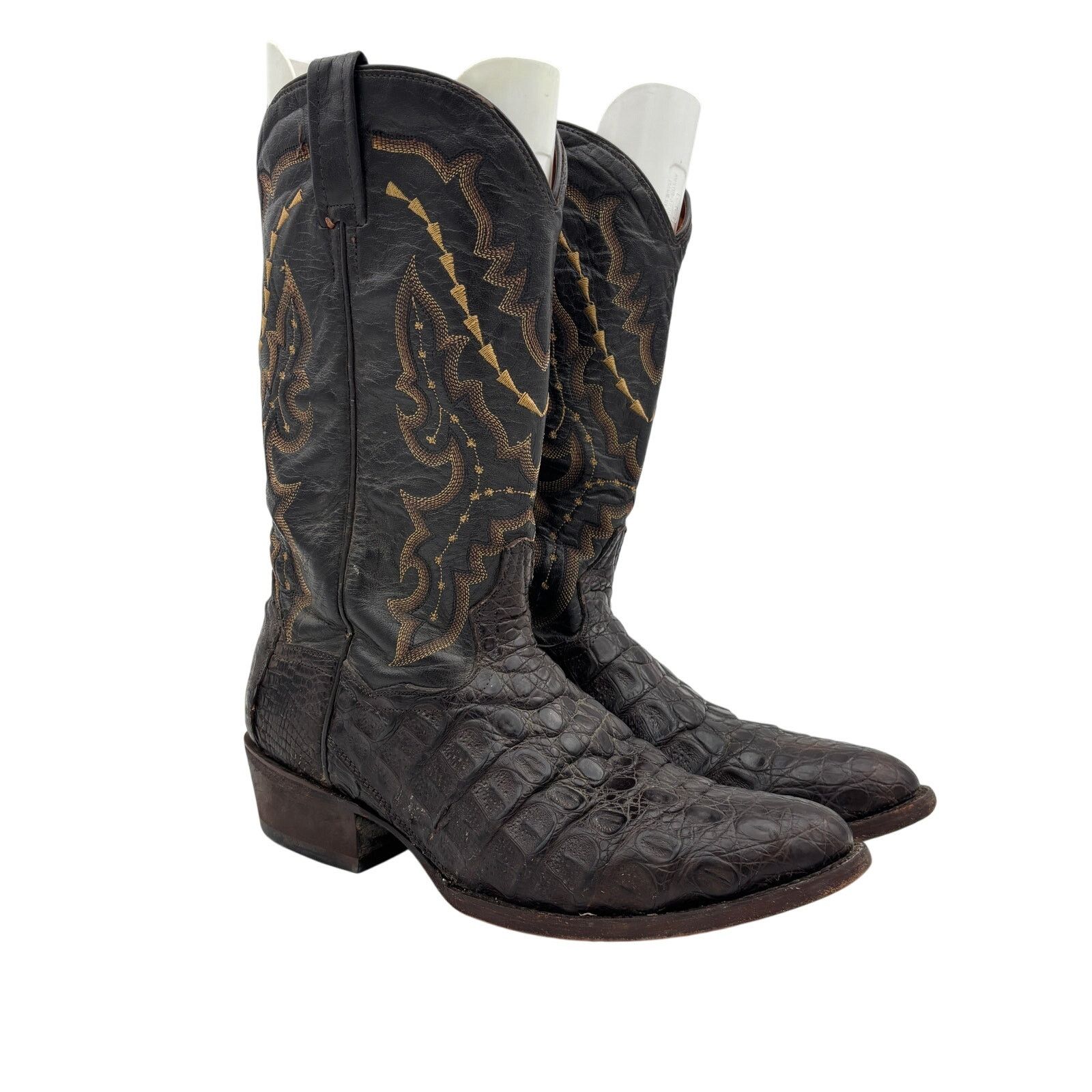 Dan Post DanPost Birmingham Caiman Leather Boots 10.5D Cowboy Western Size US 10.5 / EU 43-44 - 1 Thumbnail
