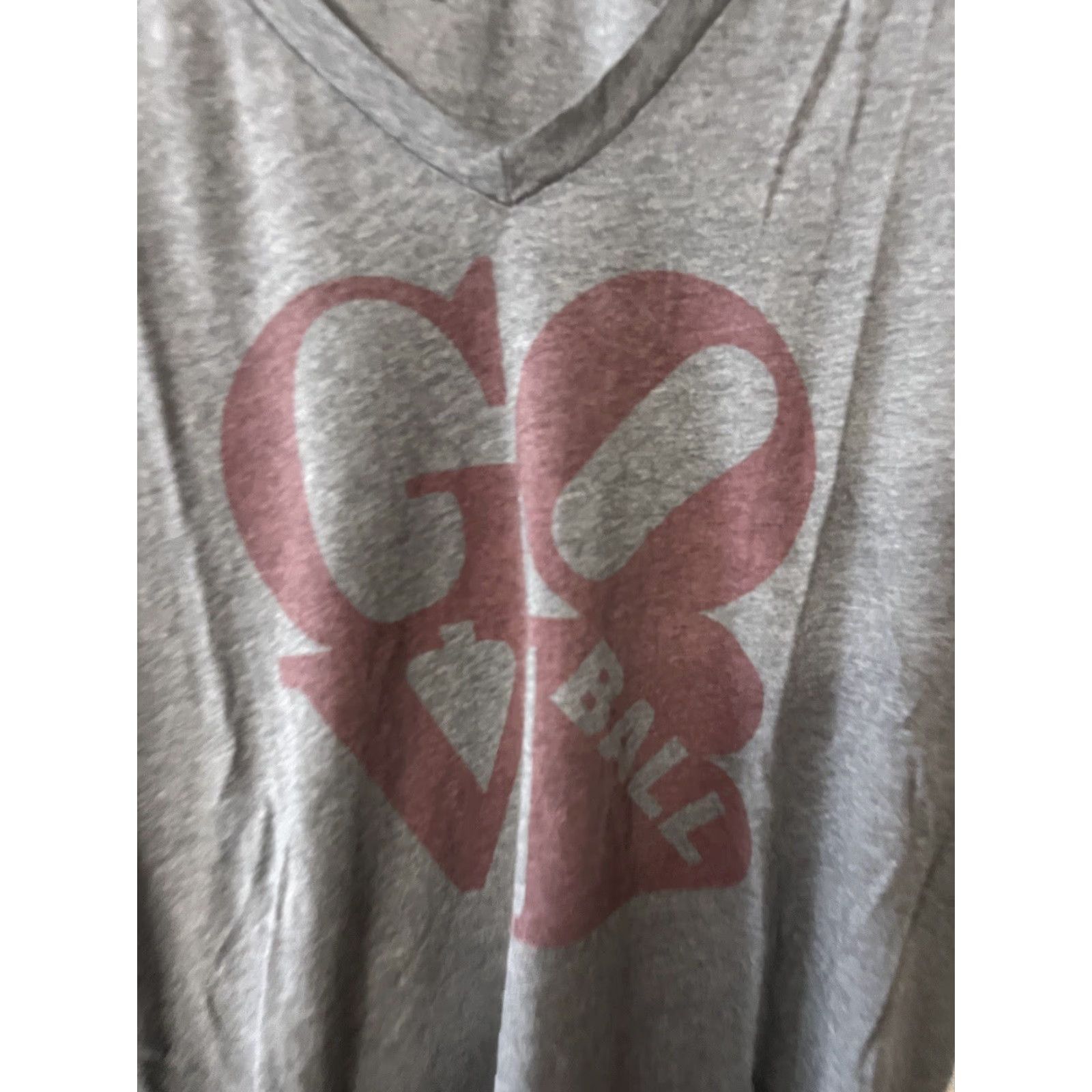 Gap GAP Women's V-Neck T-Shirt Gray Size Large NYC Ball Size L / US 10 / IT 46 - 2 Thumbnail