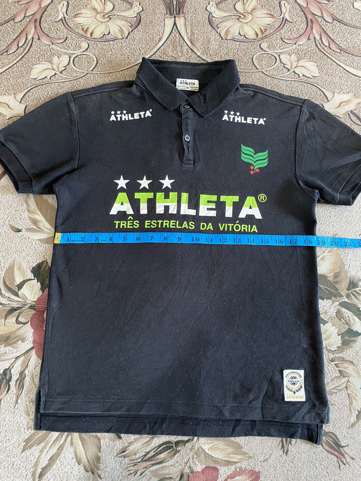 Japanese Brand × Vintage Vintage ATHLETA Tres Estrelas Da Vitoria Polo Tee Size US S / EU 44-46 / 1 - 11 Thumbnail