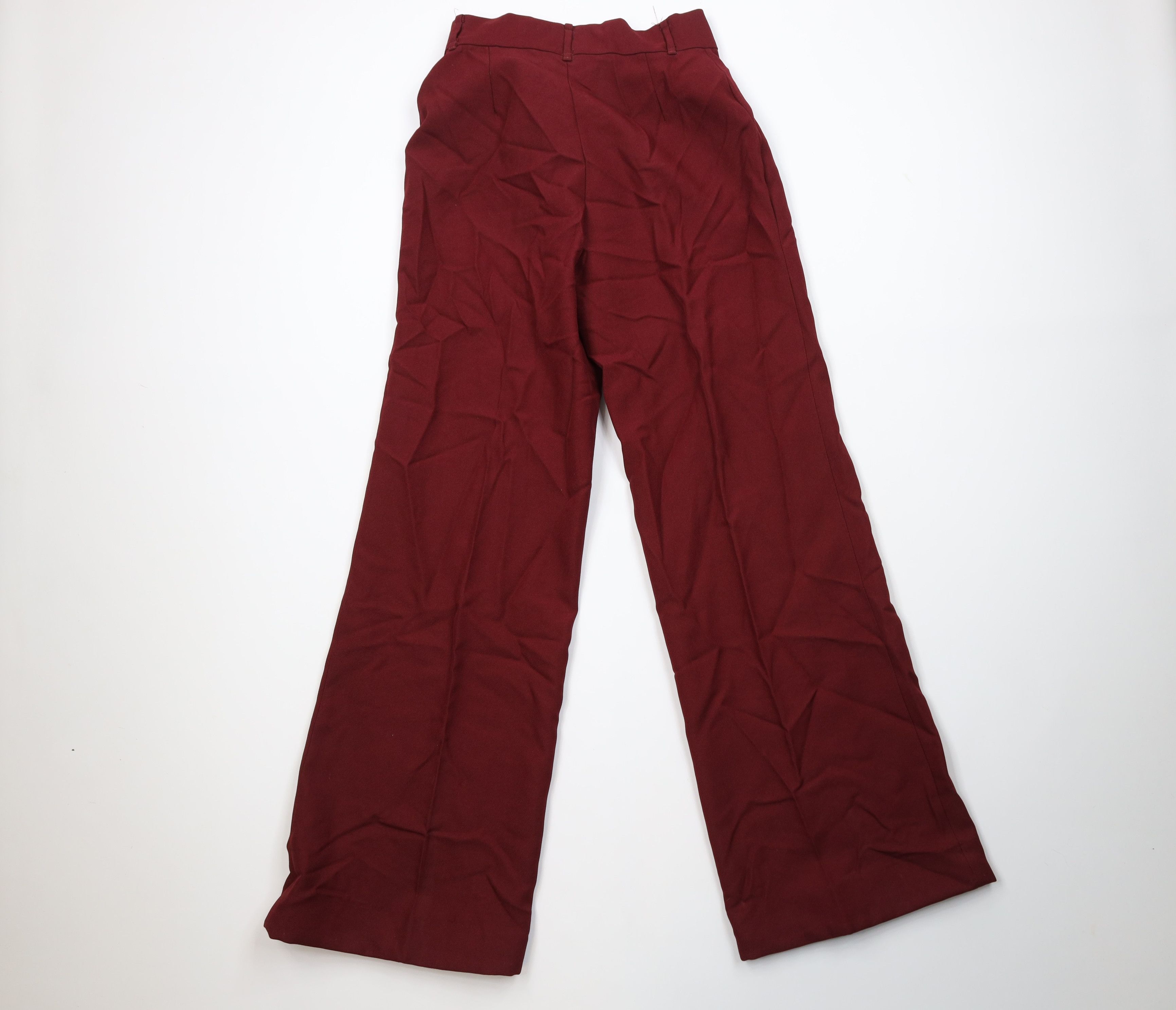 Vintage Vintage 70s Streetwear Knit Bell Bottoms Chino Pants Red USA Size 28" / US 6 / IT 42 - 9 Thumbnail