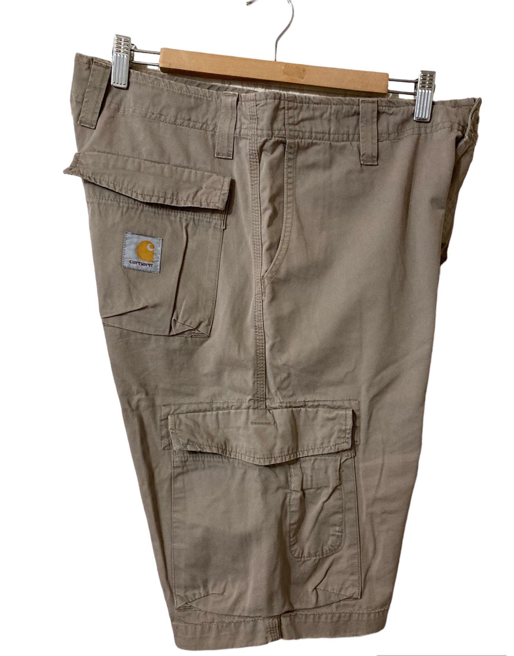 Carhartt × Vintage Vintage Carhartt Thrift Bermuda Khaki Cargo Shorts Size US 33 - 3 Thumbnail