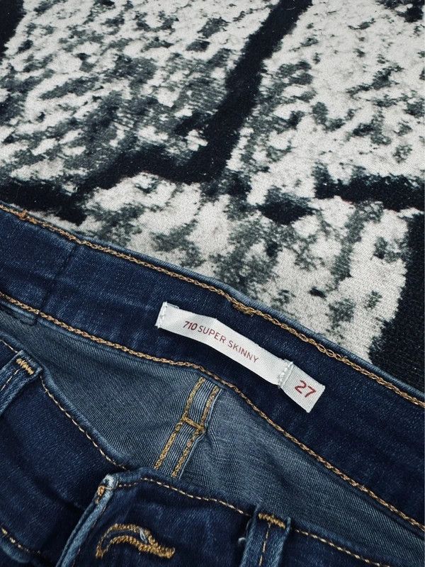 Levi's Levis 710 super skinny jeans 27 blue Size 27" / US 4 / IT 40 - 4 Thumbnail