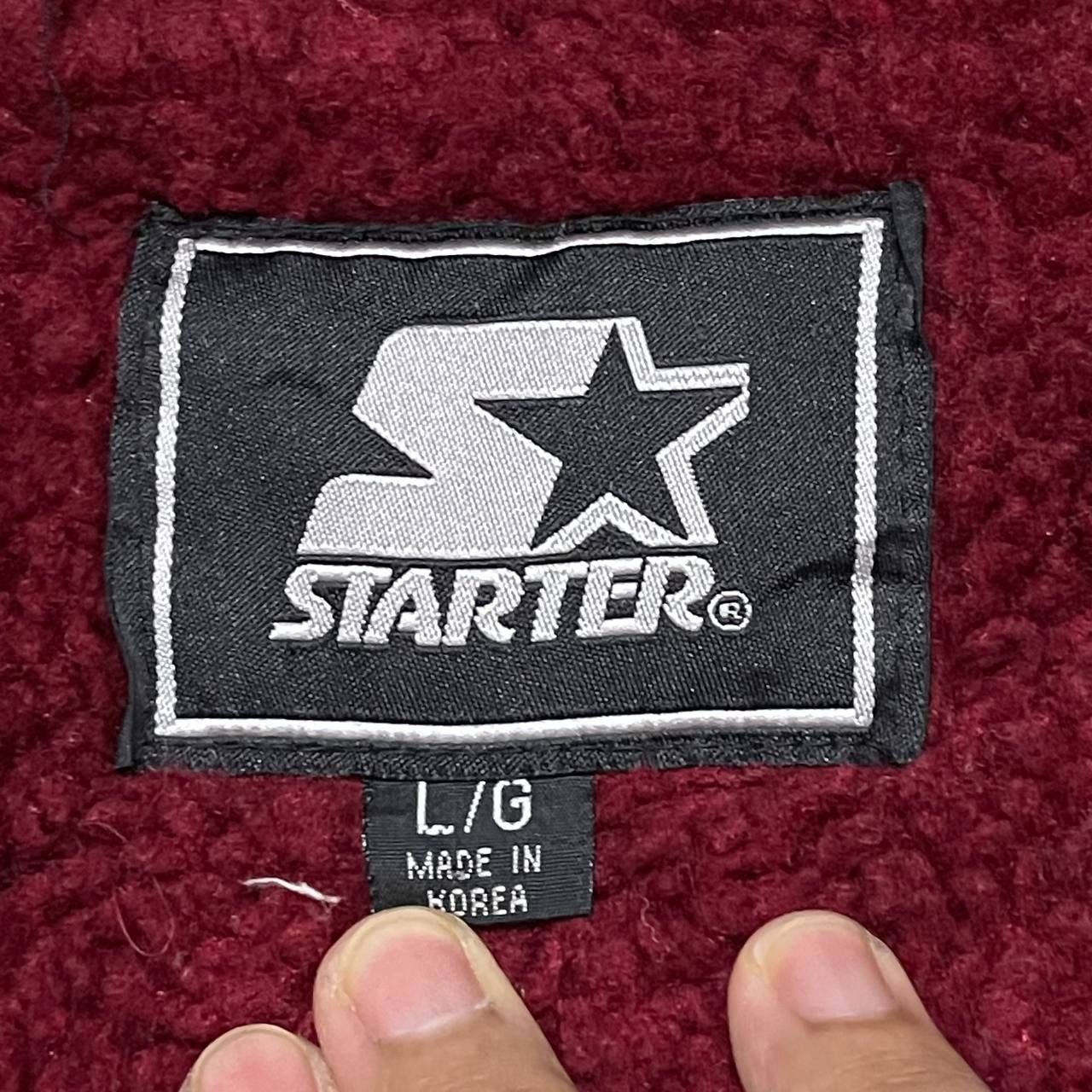 Starter Vintage Starter Embroidered Bomber Jacket Sherpa Linning Size US L / EU 52-54 / 3 - 11 Thumbnail