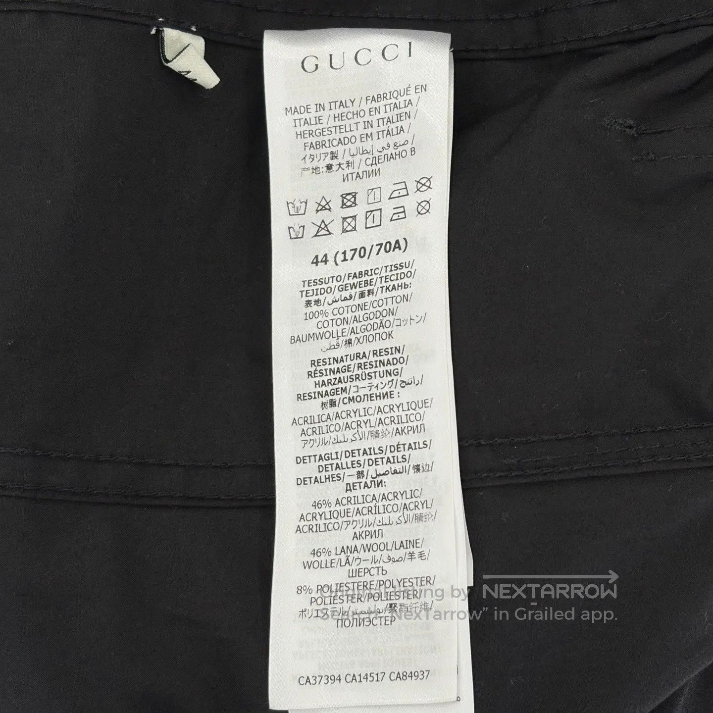 Gucci Guicci Side Logo Work Pants Size US 27 - 4 Thumbnail