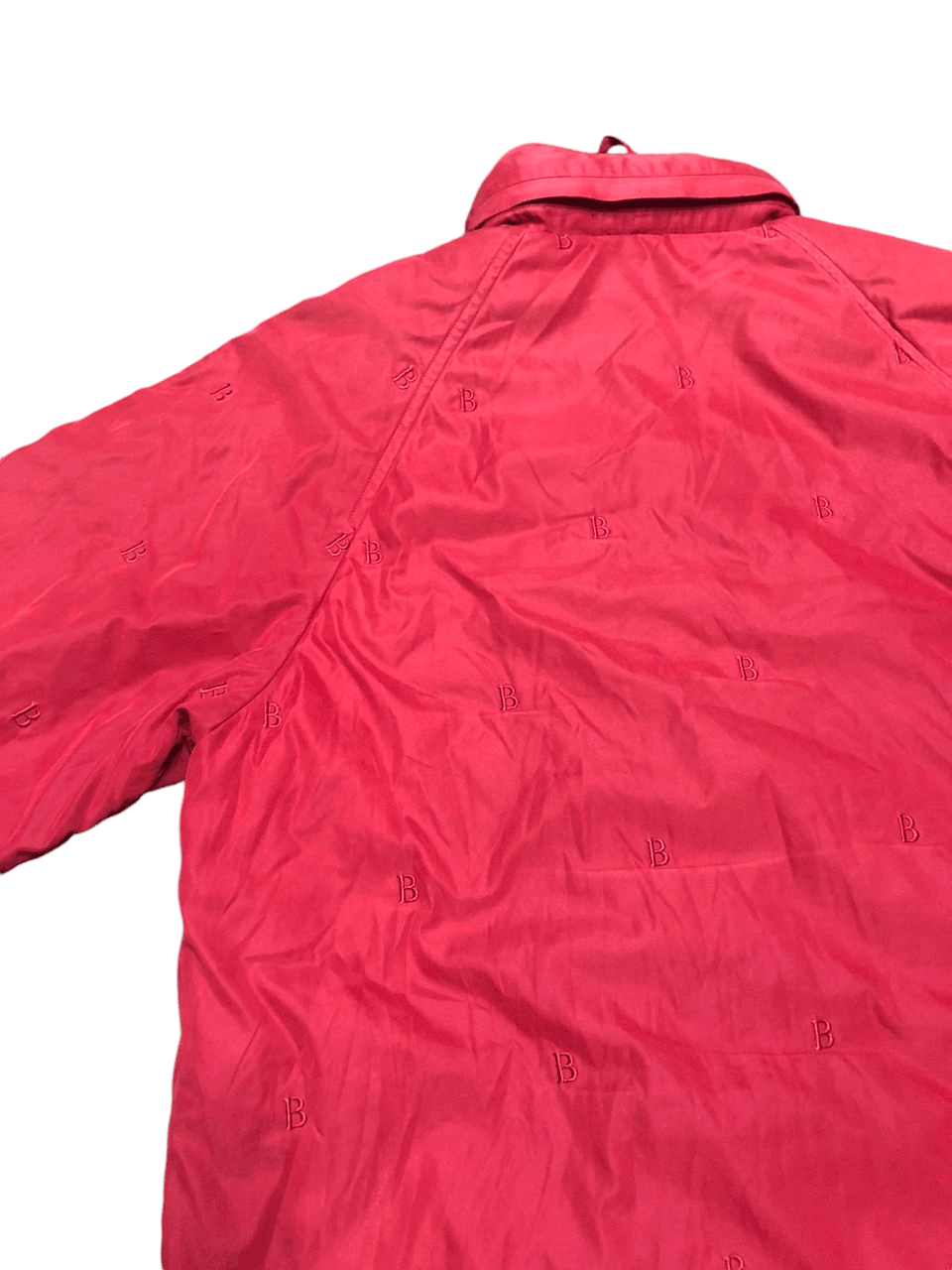 Burberry Vintage Burberrys Red Velvet Embroidered B Down Trench Coat Size US M / EU 48-50 / 2 - 11 Thumbnail