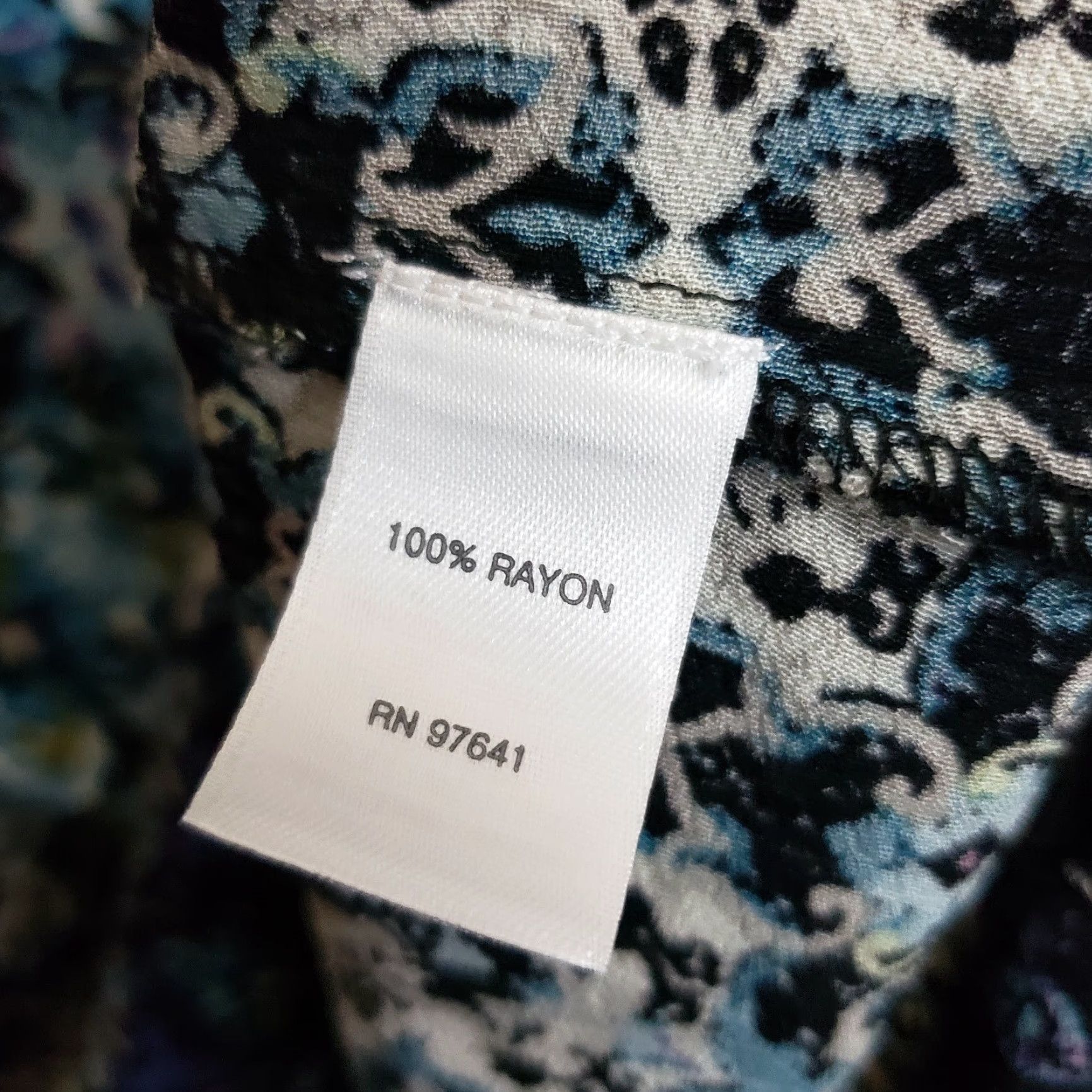 J. Jill J Jill Womens Blouse XS PXS Printed Top Blue Green Long Sleeve Rayon Shirt Womens XS PXS Blue Green 90s? Size XS / US 0-2 / IT 36-38 - 6 Thumbnail