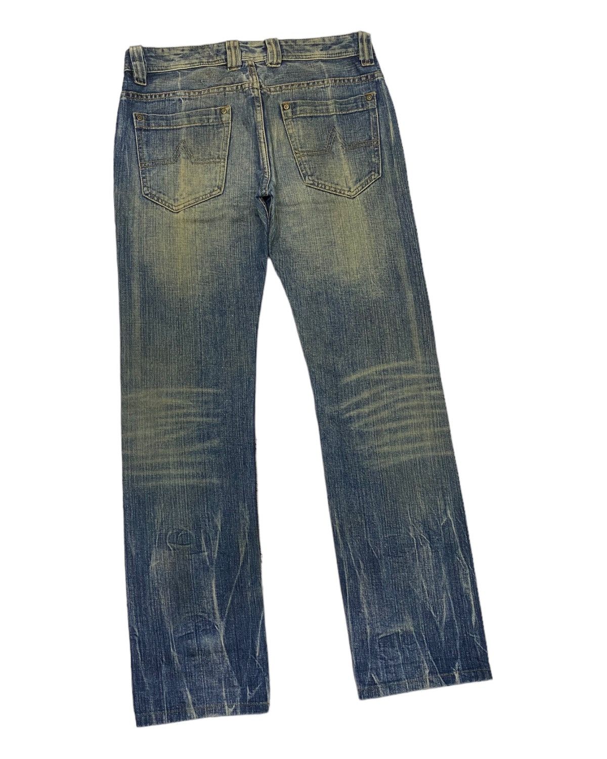 Hysteric Glamour × Le Grande Bleu (L.G.B.) × Tornado Mart 🔥RATTLE TRAP LIGHTENING DISTRESS DENIM JEANS Size US 32 / EU 48 - 6 Thumbnail
