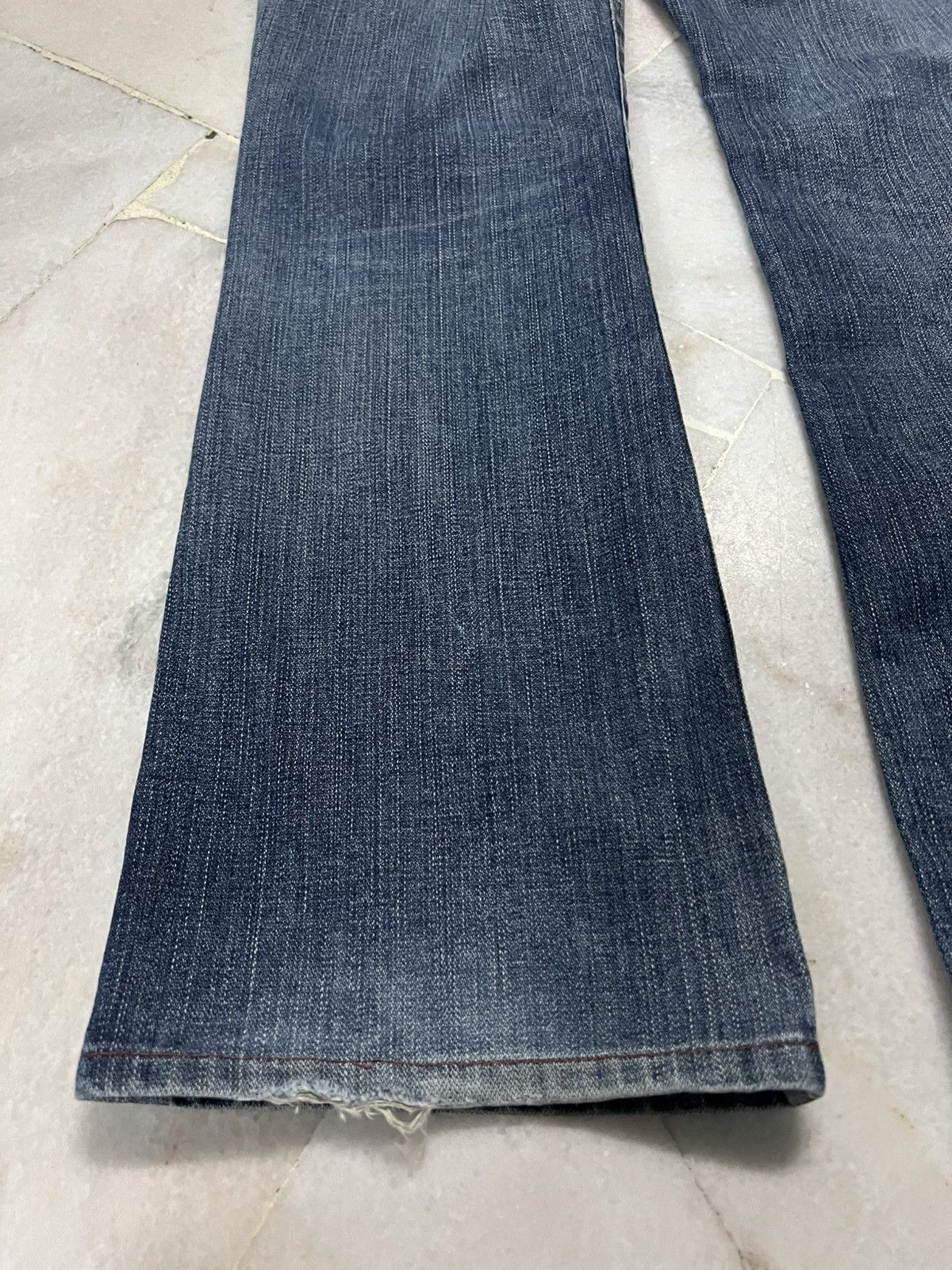 Levi's 💥Flare💥Vintage Levis 517 Stone Wash Distress Jean Size US 31 - 12 Thumbnail