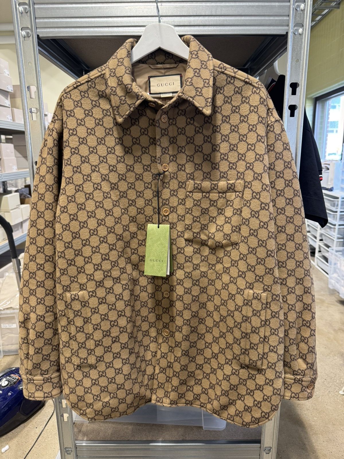 Gucci Gucci GG Padded Wool Overshirt Jacket NEW 3000$ Size US S / EU 44-46 / 1 - 1 Thumbnail