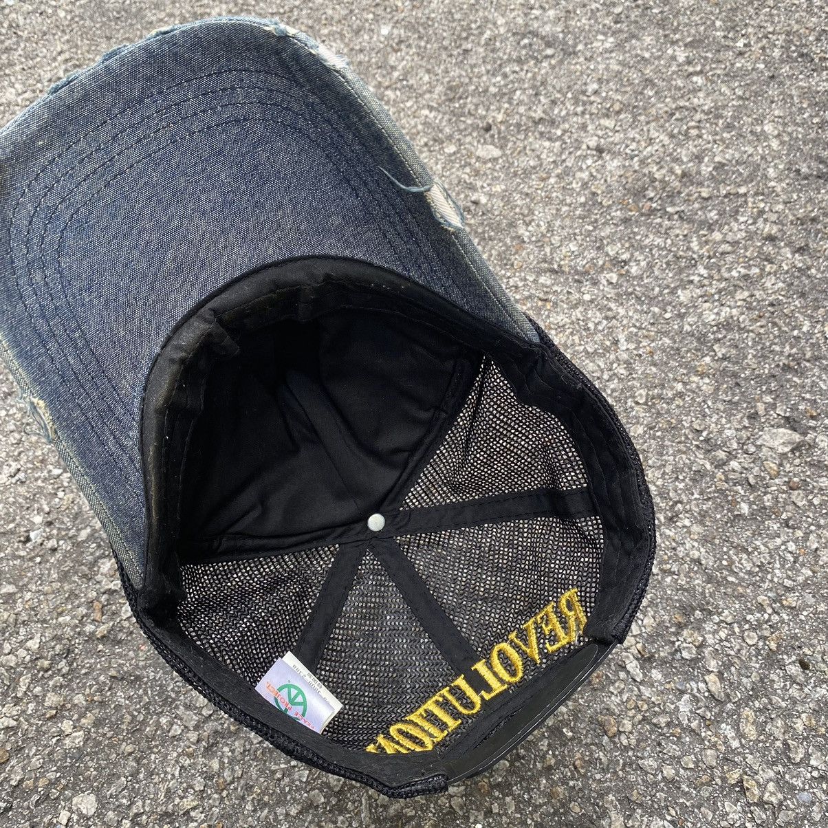 Japanese Brand Distressed Trucker Hat Peace Project World Peace Revolution Size ONE SIZE - 7 Thumbnail