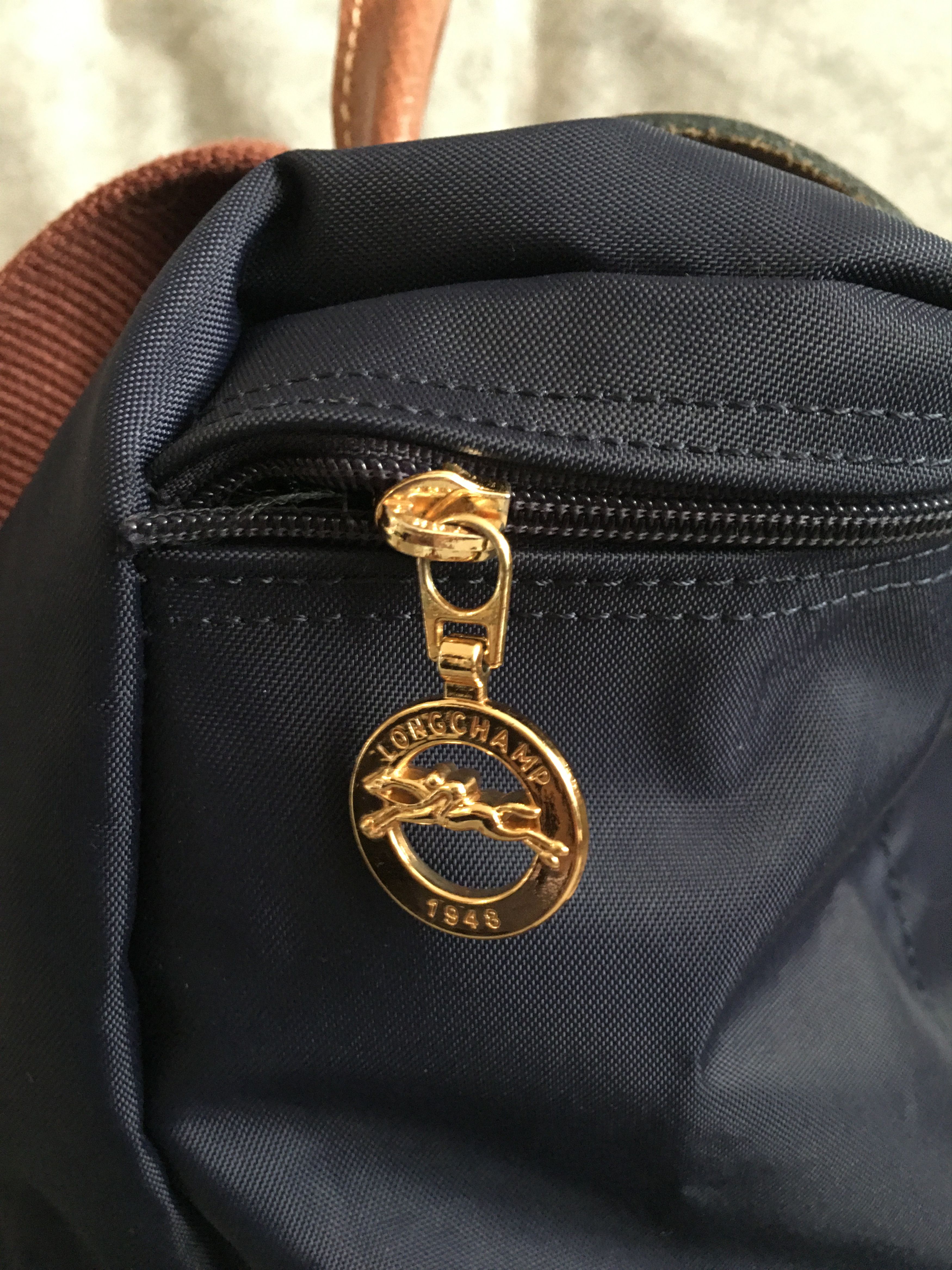 Longchamp Longchamp Le Pliage Blue Nylon Backpack Bag Size ONE SIZE - 12 Thumbnail