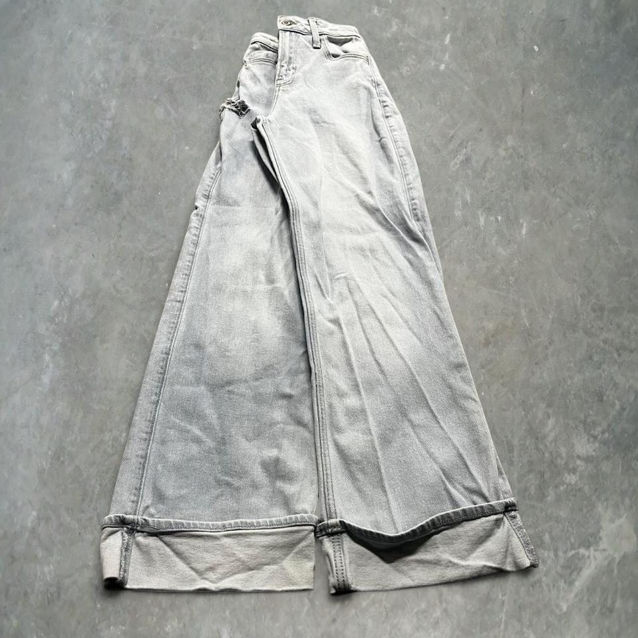 Vintage Crazy Vintage Y2K/2000s Super baggy High Rise Light Wash Denim Jeans ! Size 24" / US 00 / IT 34 - 1 Thumbnail